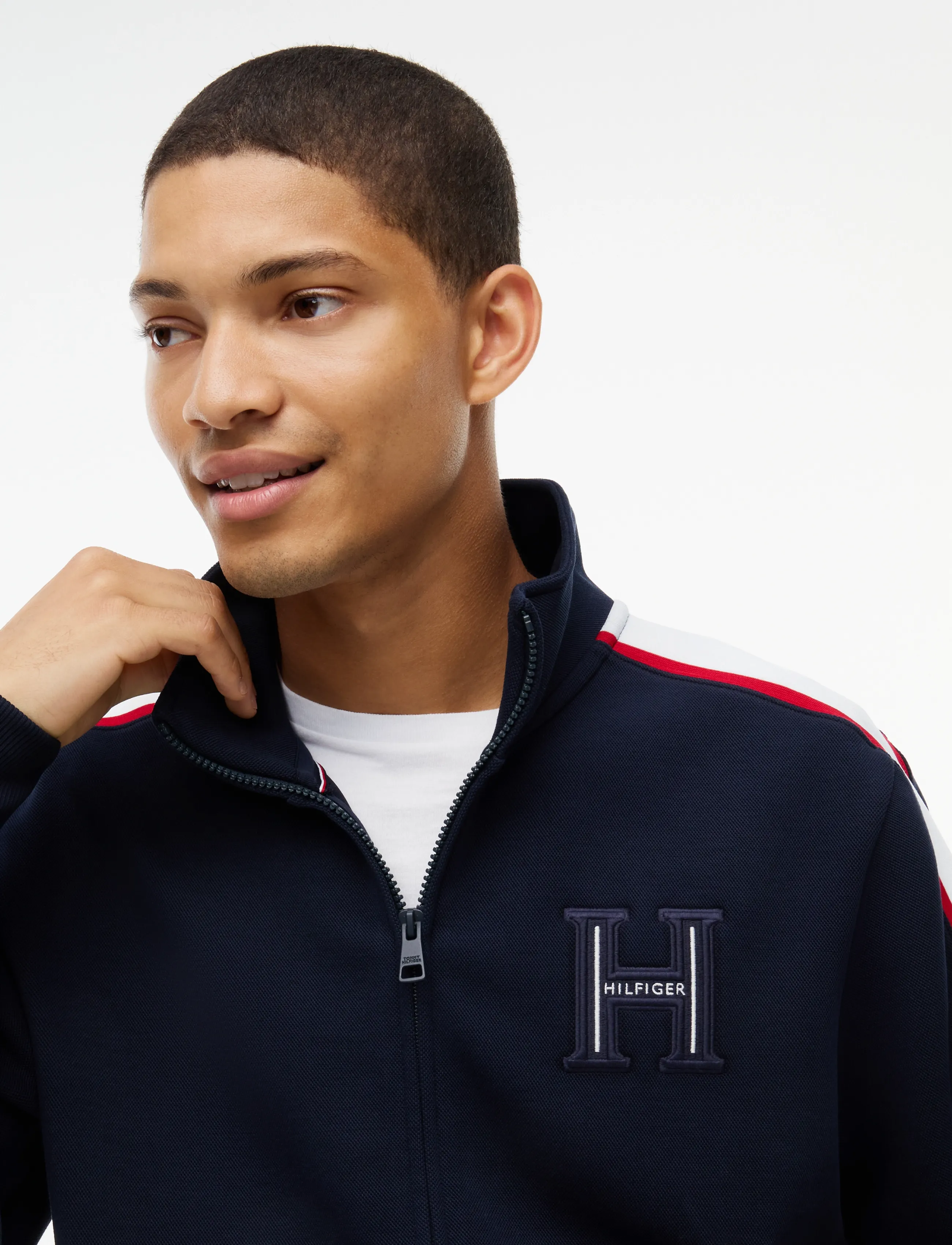 Tommy Hilfiger - RWB PIQUE H BAGDE REG ZT - navy blue - 3