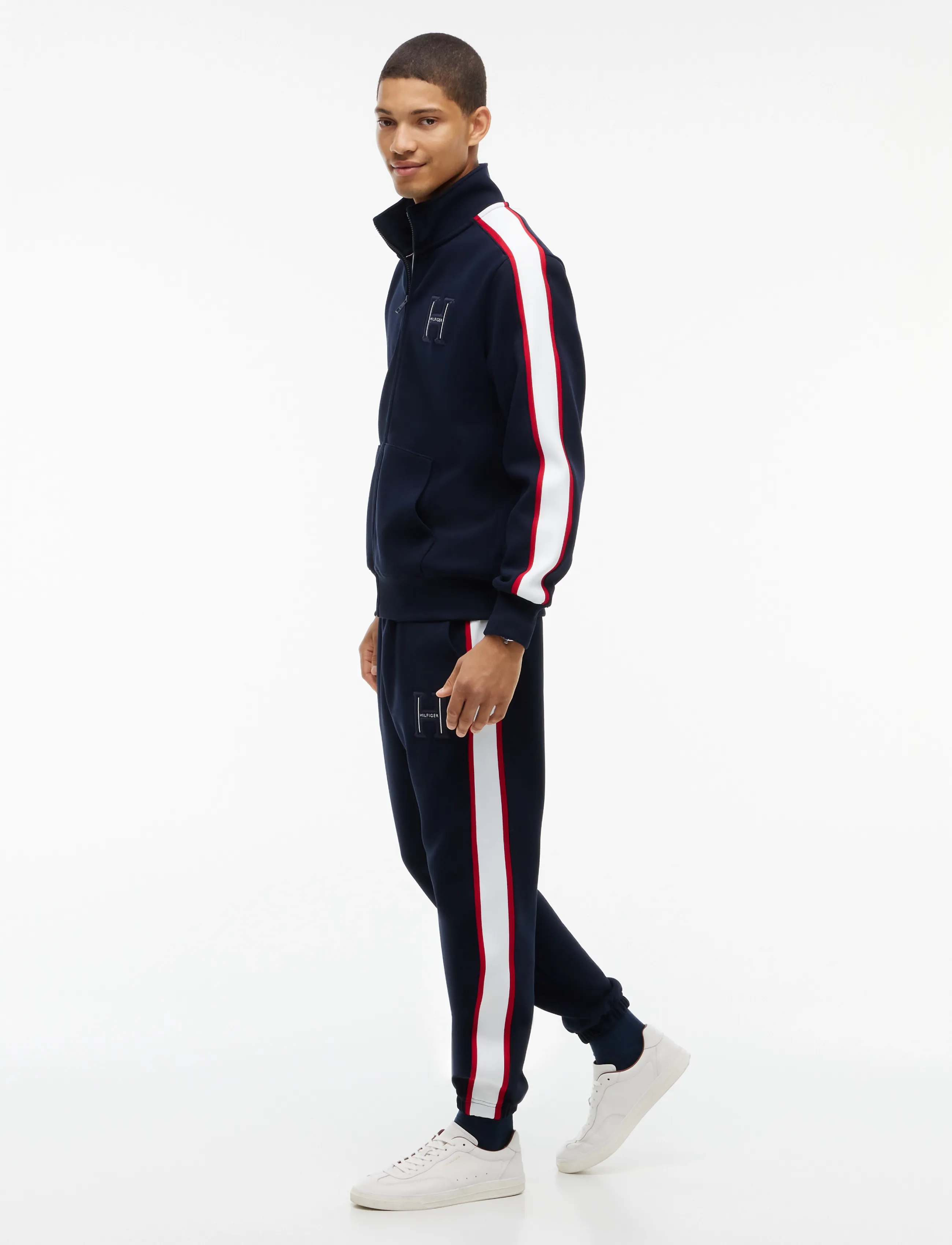 Tommy Hilfiger - RWB PIQUE H BAGDE REG ZT - navy blue - 4