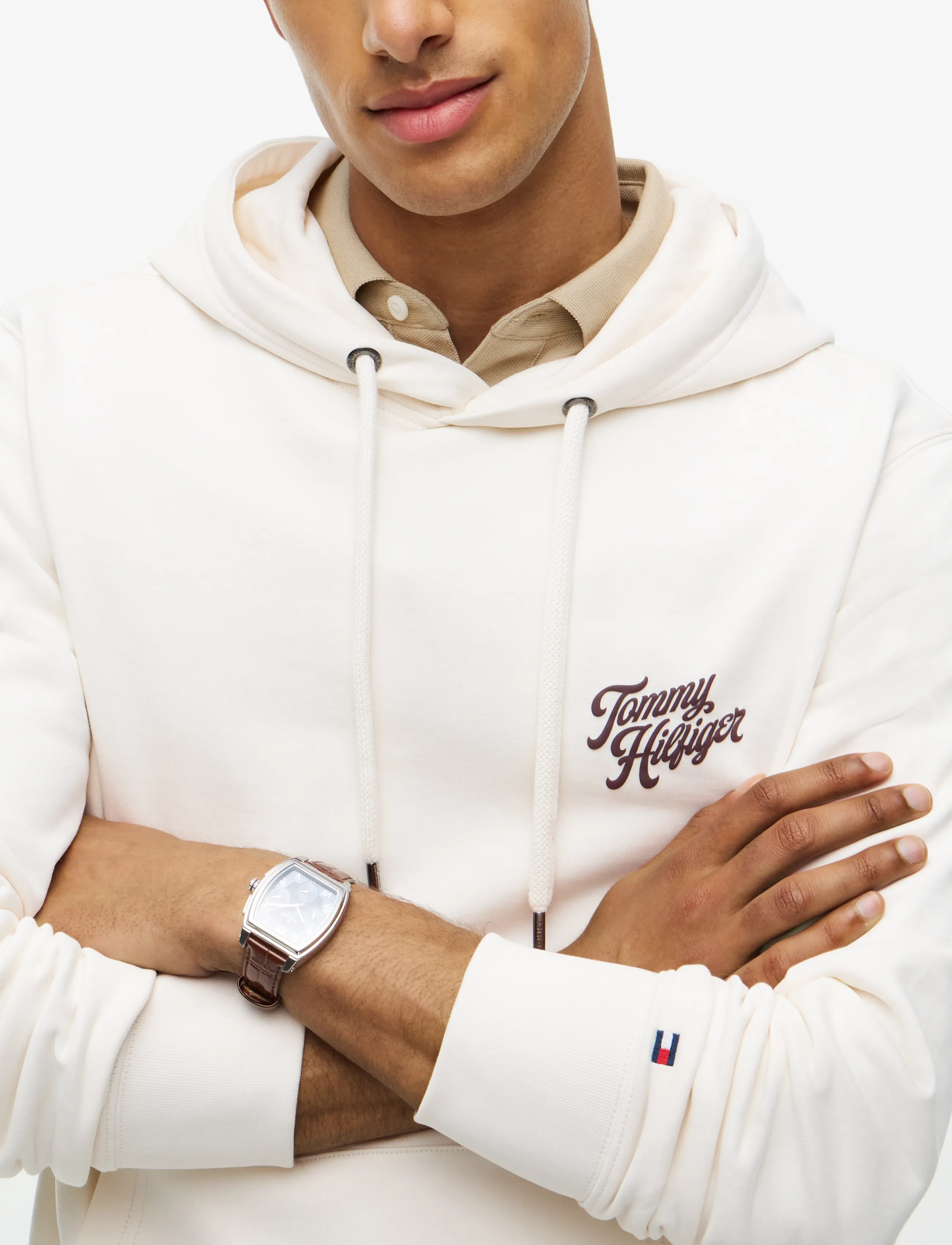 Tommy Hilfiger - IC GRAPHIC BACK REG TERRY HOODIE - hoodies - ivory petal - 3