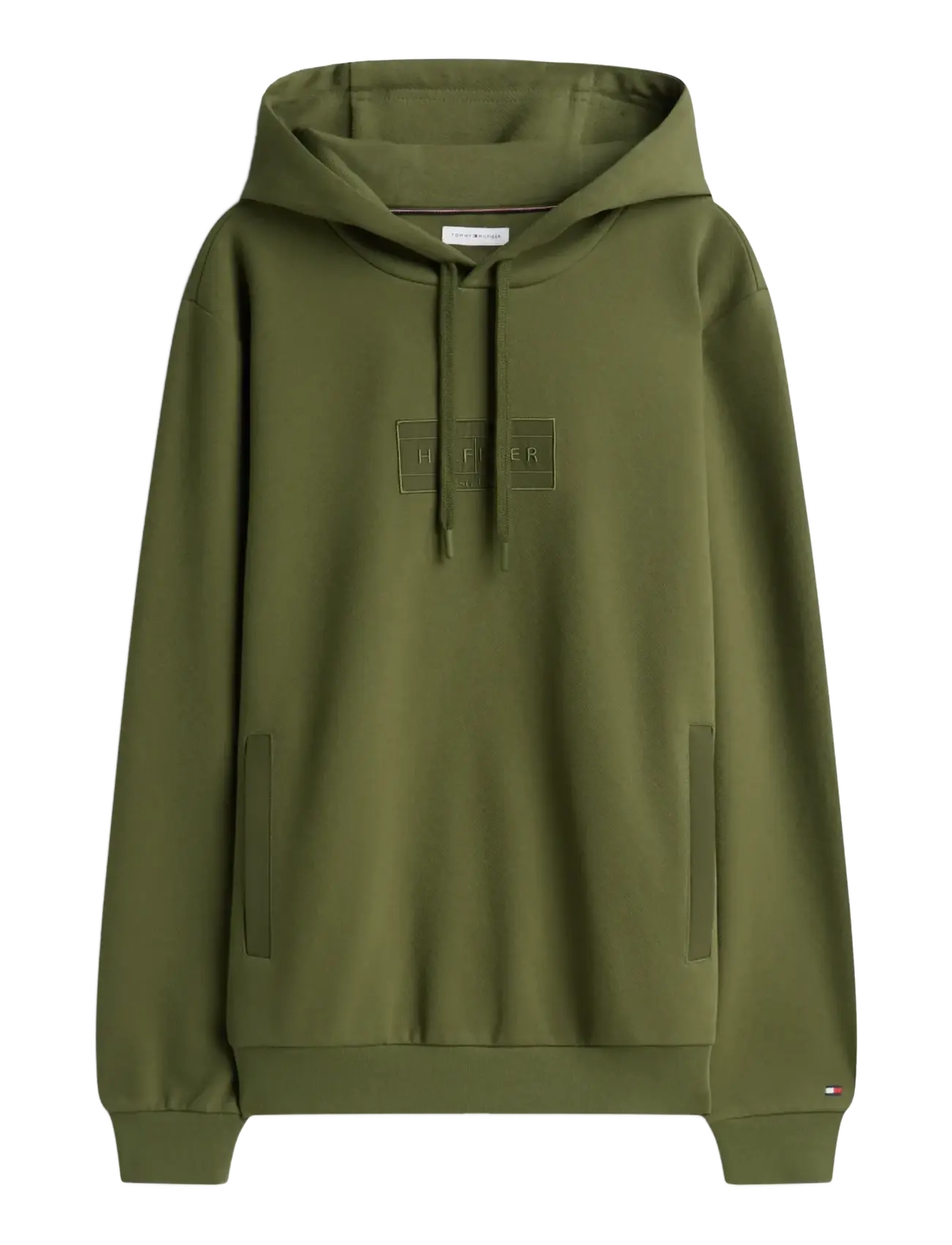 Tommy Hilfiger - MIX MEDIA TWILL REG HOODIE - hoodies - huntsman green - 1
