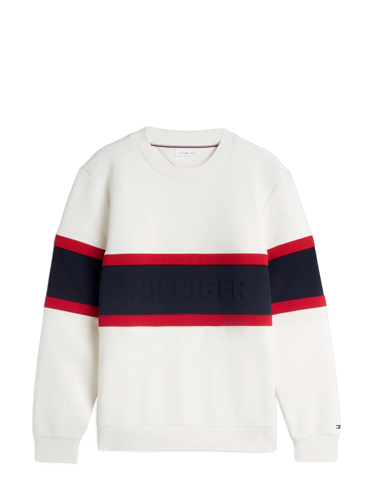 Tommy Hilfiger - COLOR BLOCK INTECHNO SWEATSHIRT - ivory petal - 1