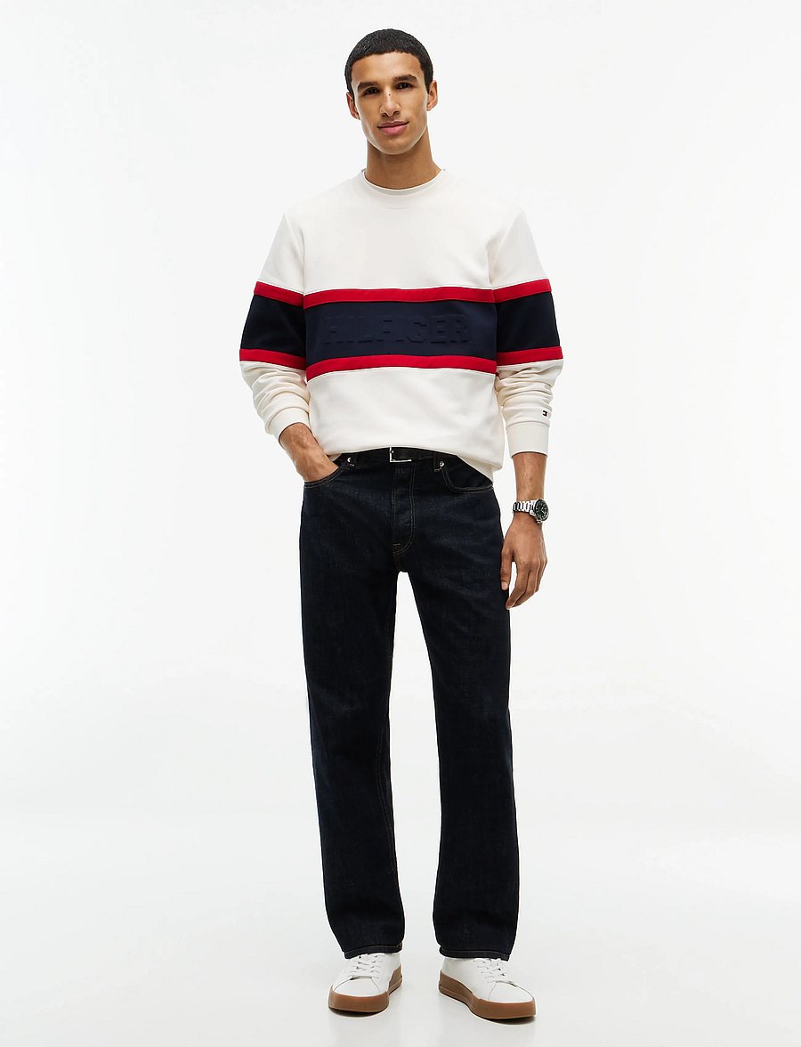 Tommy Hilfiger - COLOR BLOCK INTECHNO SWEATSHIRT - truien - ivory petal - 4