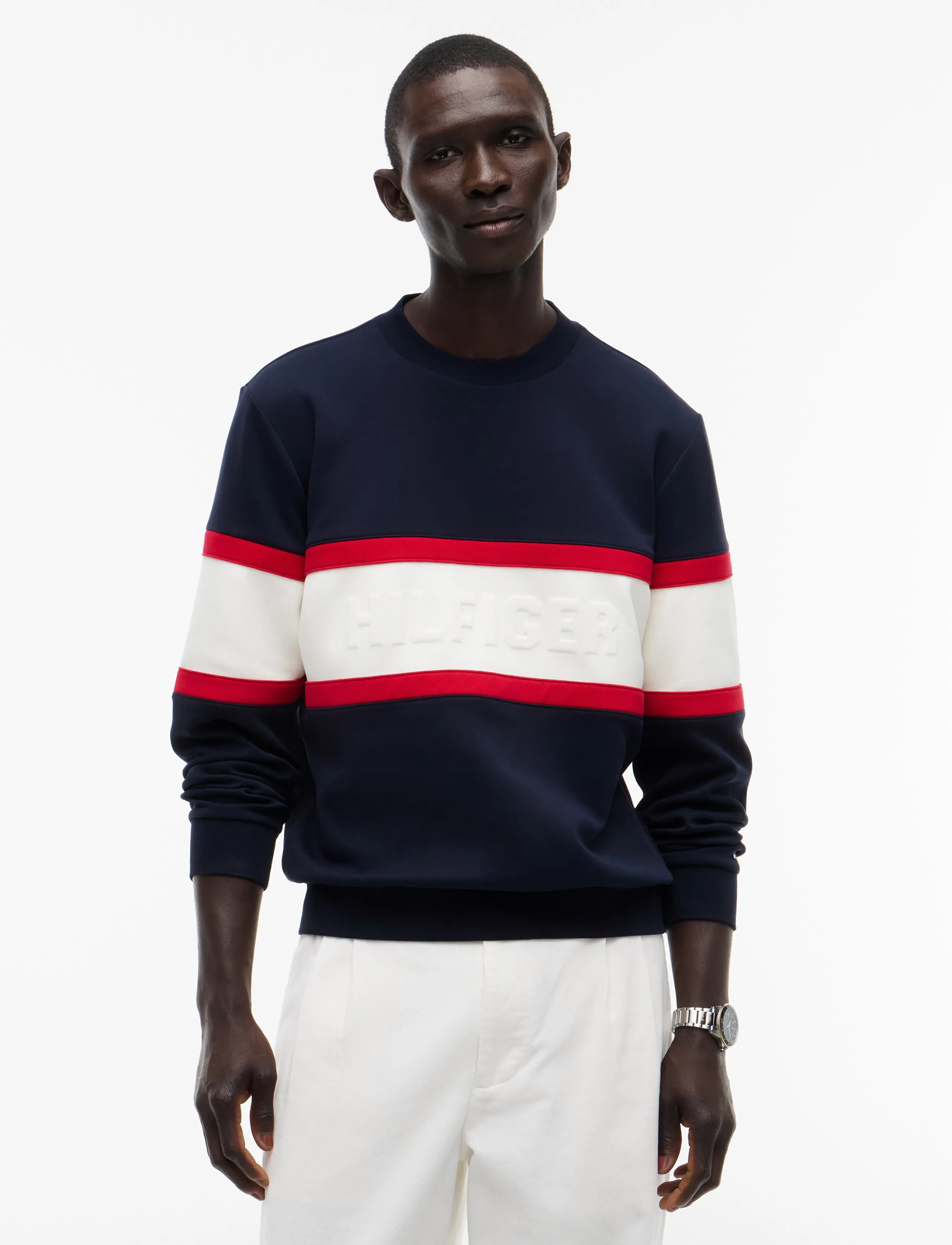 TOMMY HILFIGER Sweatshirt nattblå / röd herr – bild 2
