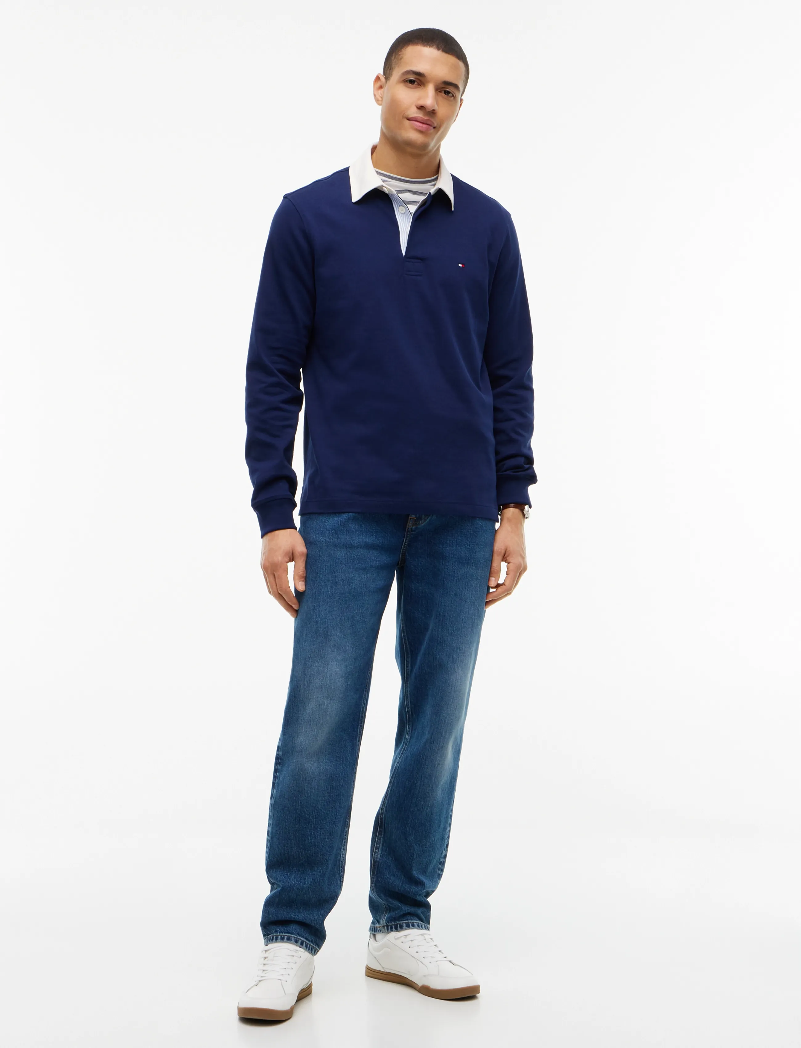 TOMMY HILFIGER Essential Solid Rugby sweatshirts herr – bild 4
