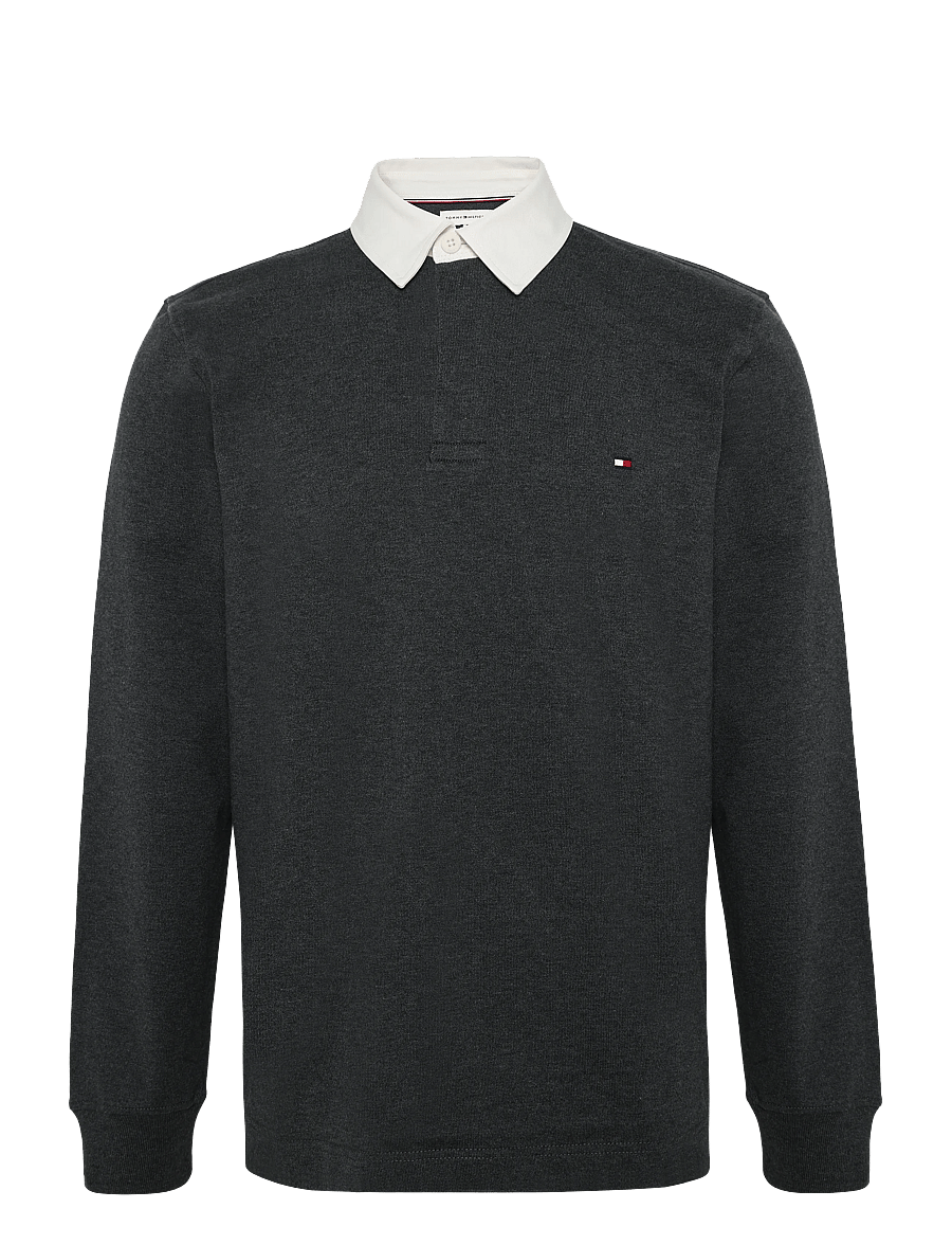 Tommy Hilfiger - ESSENTIAL SOLID RUGBY - sweatshirts - dark grey heather - 0