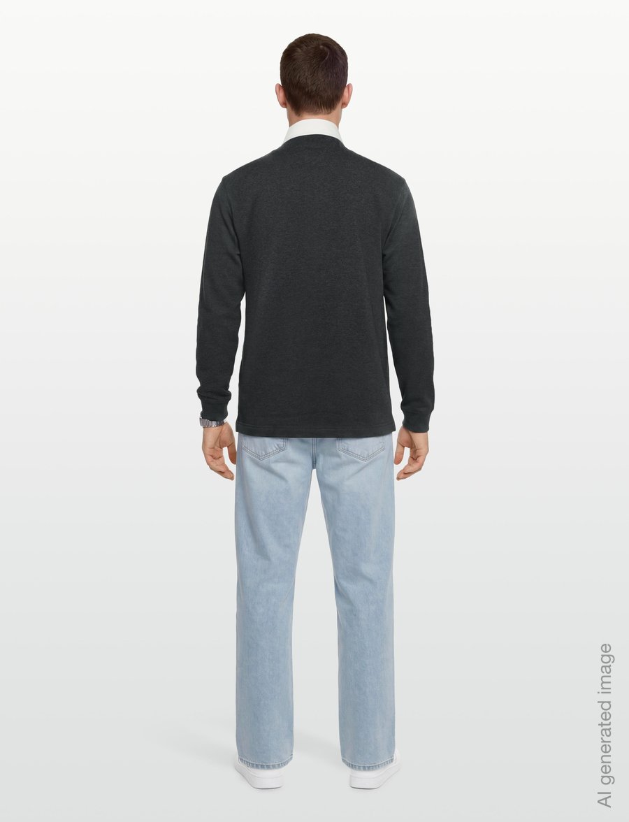 Tommy Hilfiger - ESSENTIAL SOLID RUGBY - shop by occasion - dark grey heather - 4