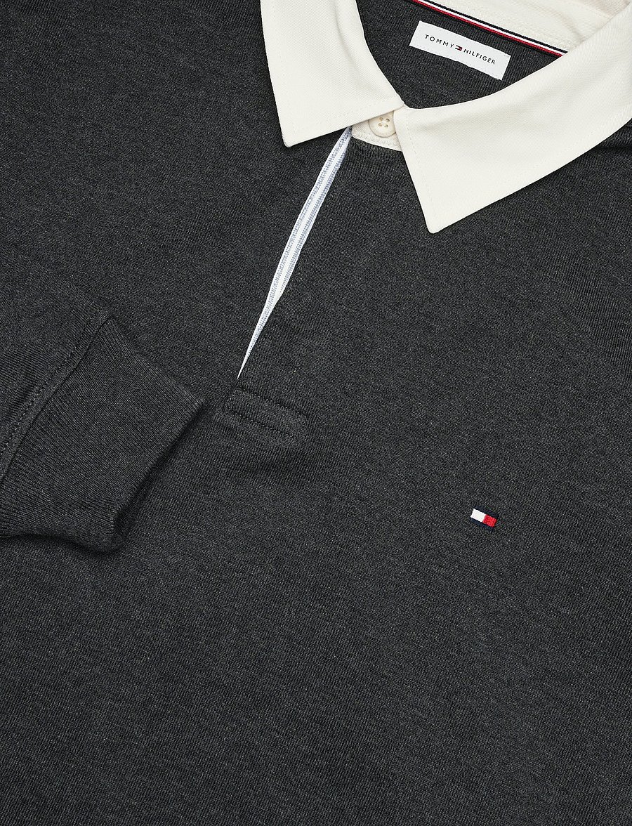 Tommy Hilfiger - ESSENTIAL SOLID RUGBY - sweatshirts - dark grey heather - 2