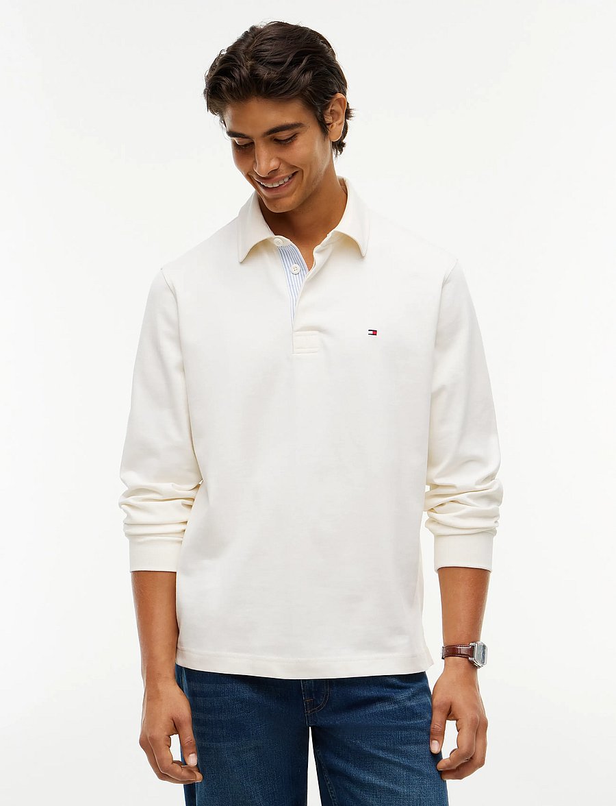 Tommy Hilfiger - ESSENTIAL RUGBY SWEATSHIRT - dressipluusid - ivory petal - 0