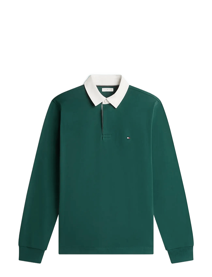 Tommy Hilfiger - ESSENTIAL SOLID RUGBY - langärmelig - ornamental green - 0