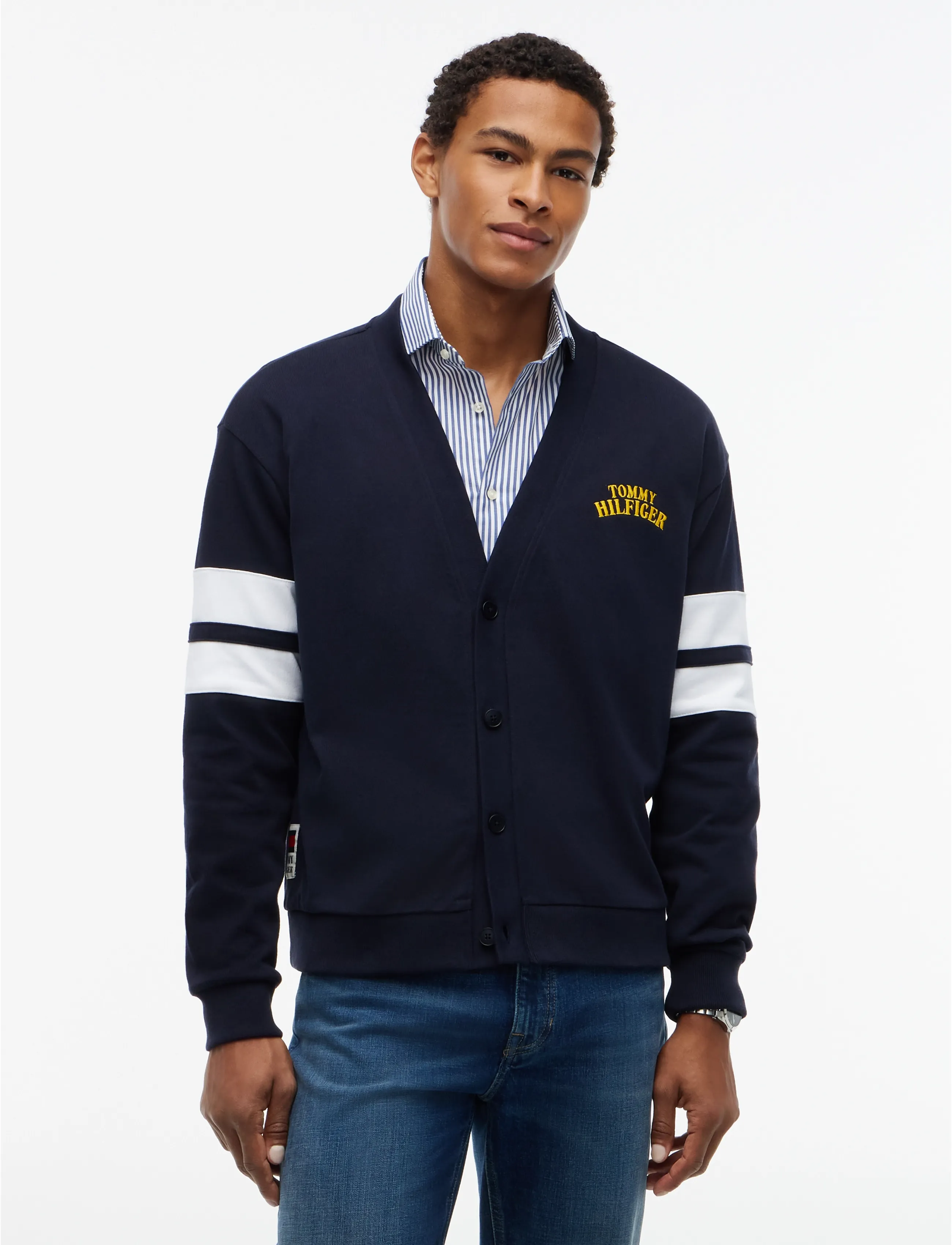 Tommy Hilfiger VARSITY CARDIGAN - Osta olukorra järgi - NAVY BLUE / navy