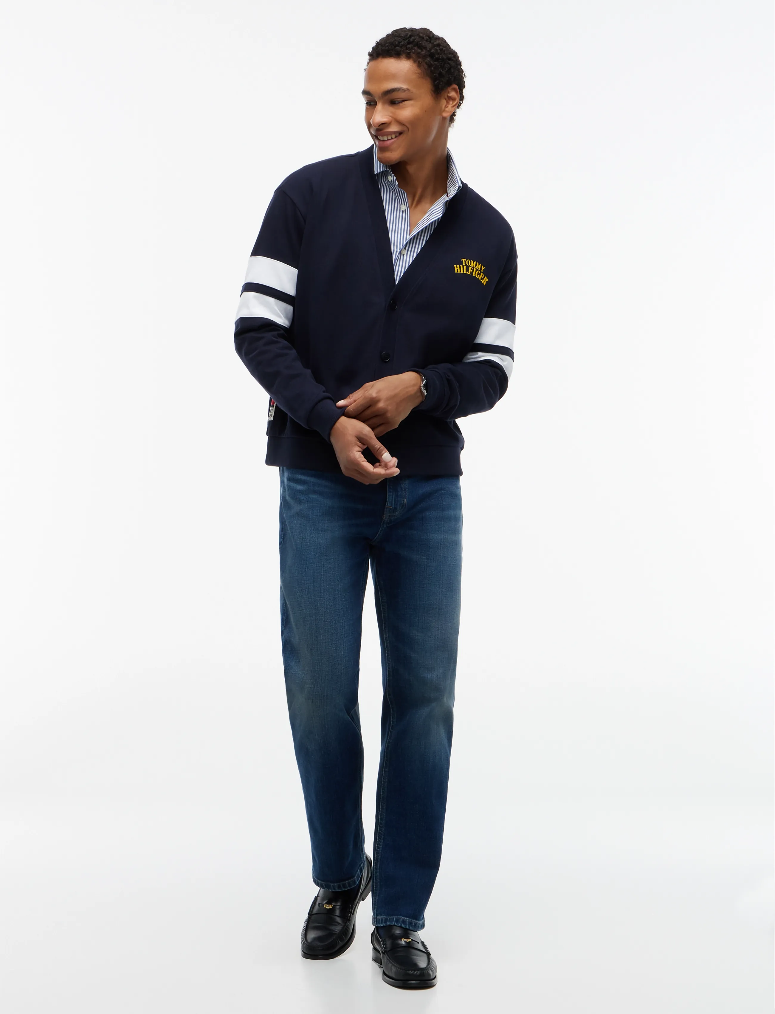 Tommy Hilfiger - VARSITY CARDIGAN - kardiganid - navy blue - 4