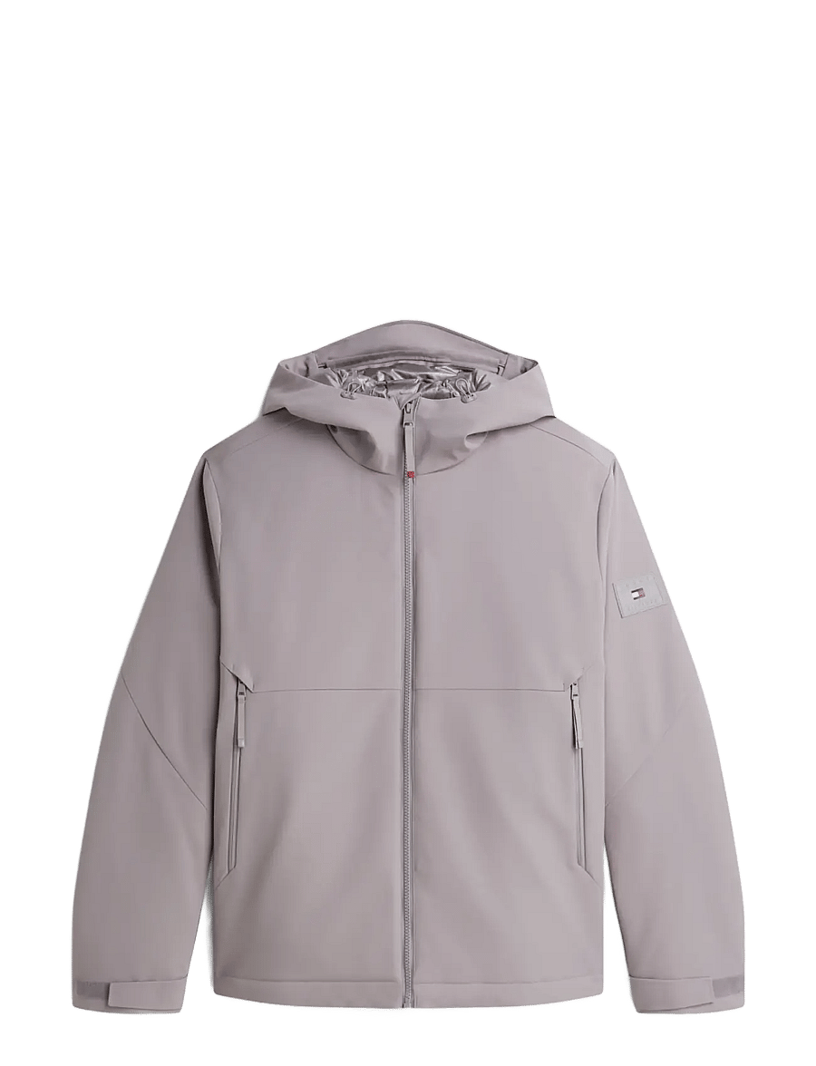 Tommy Hilfiger - TECH HOODED PADDED JACKET - fodrade jackor - grey asphalt - 1