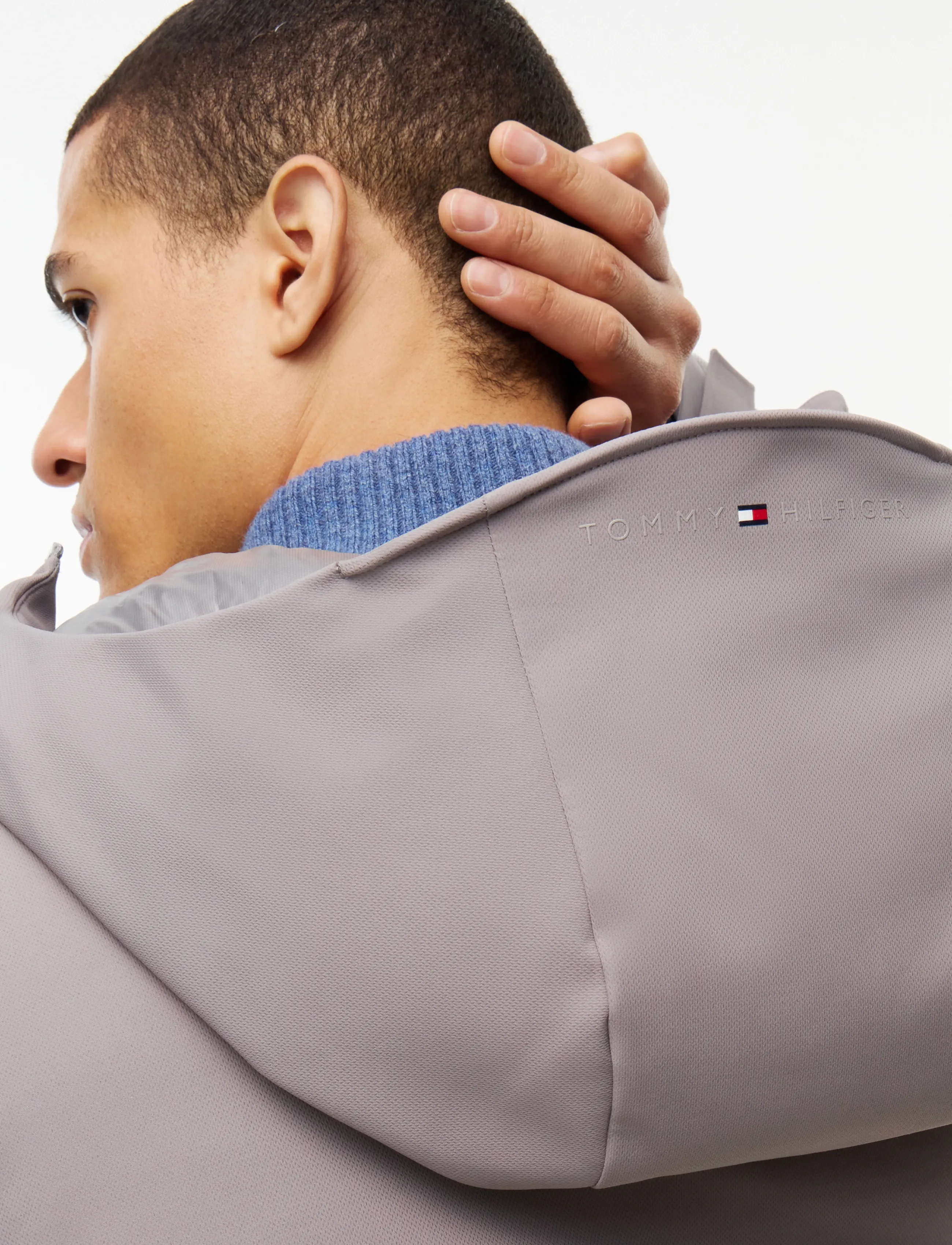 Tommy Hilfiger - TECH HOODED PADDED JACKET - fodrade jackor - grey asphalt - 3