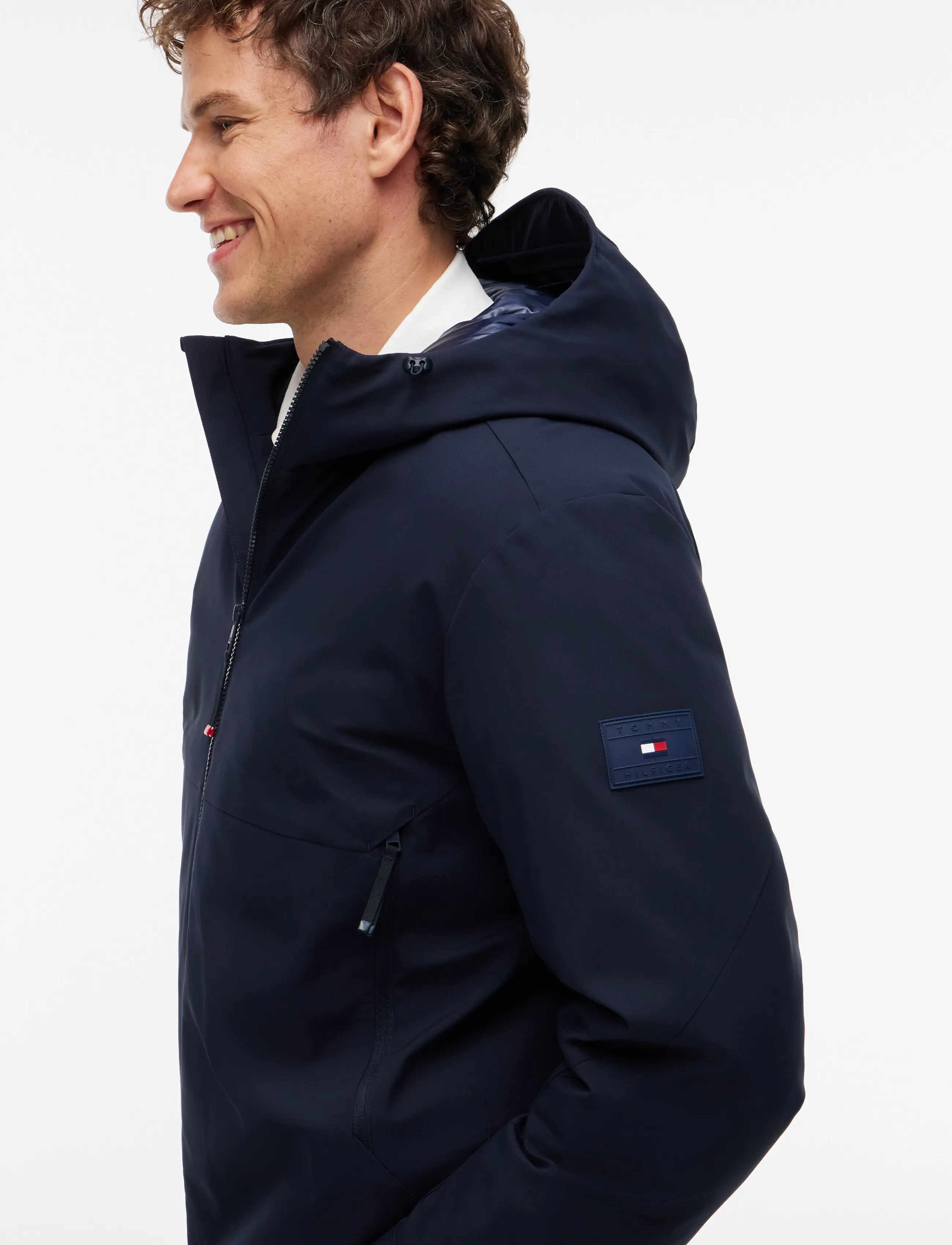 TOMMY HILFIGER Tech Hooded Padded Jacket jackor herr – bild 3