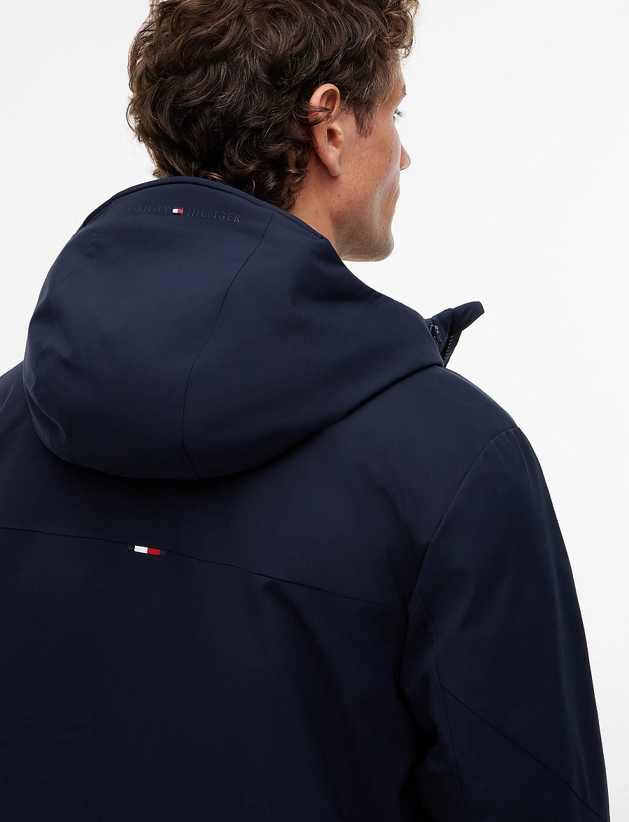 Tommy Hilfiger - TECH HOODED PADDED JACKET - forede jakker - navy blue - 5