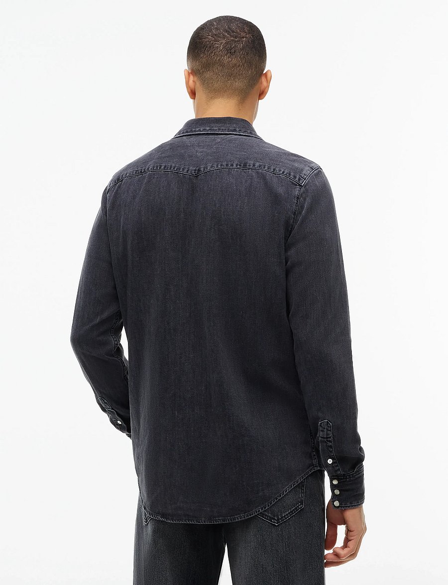 Tommy Hilfiger - WESTERN DENIM SHIRT MICK DK GREY - denimskjorter - mick dark grey - 2