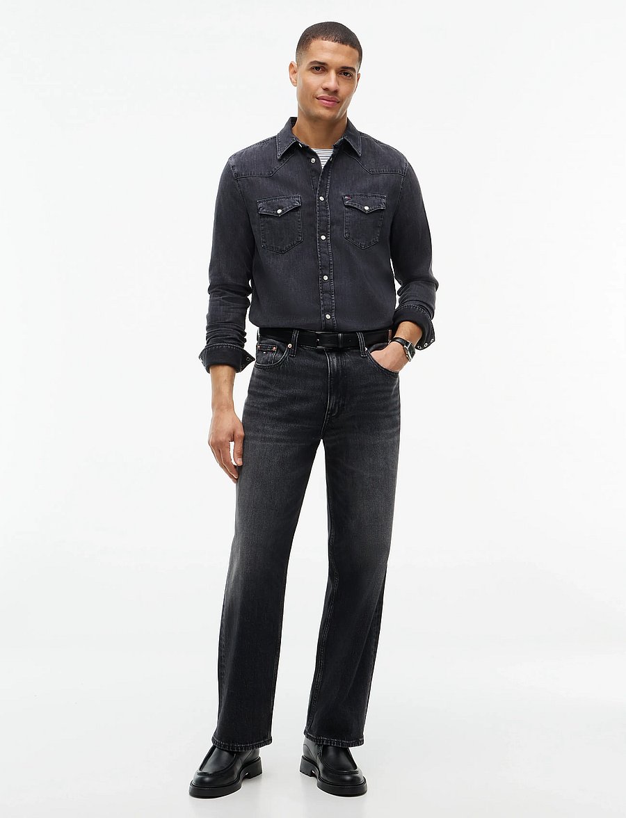 Tommy Hilfiger - WESTERN DENIM SHIRT MICK DK GREY - denimskjorter - mick dark grey - 4