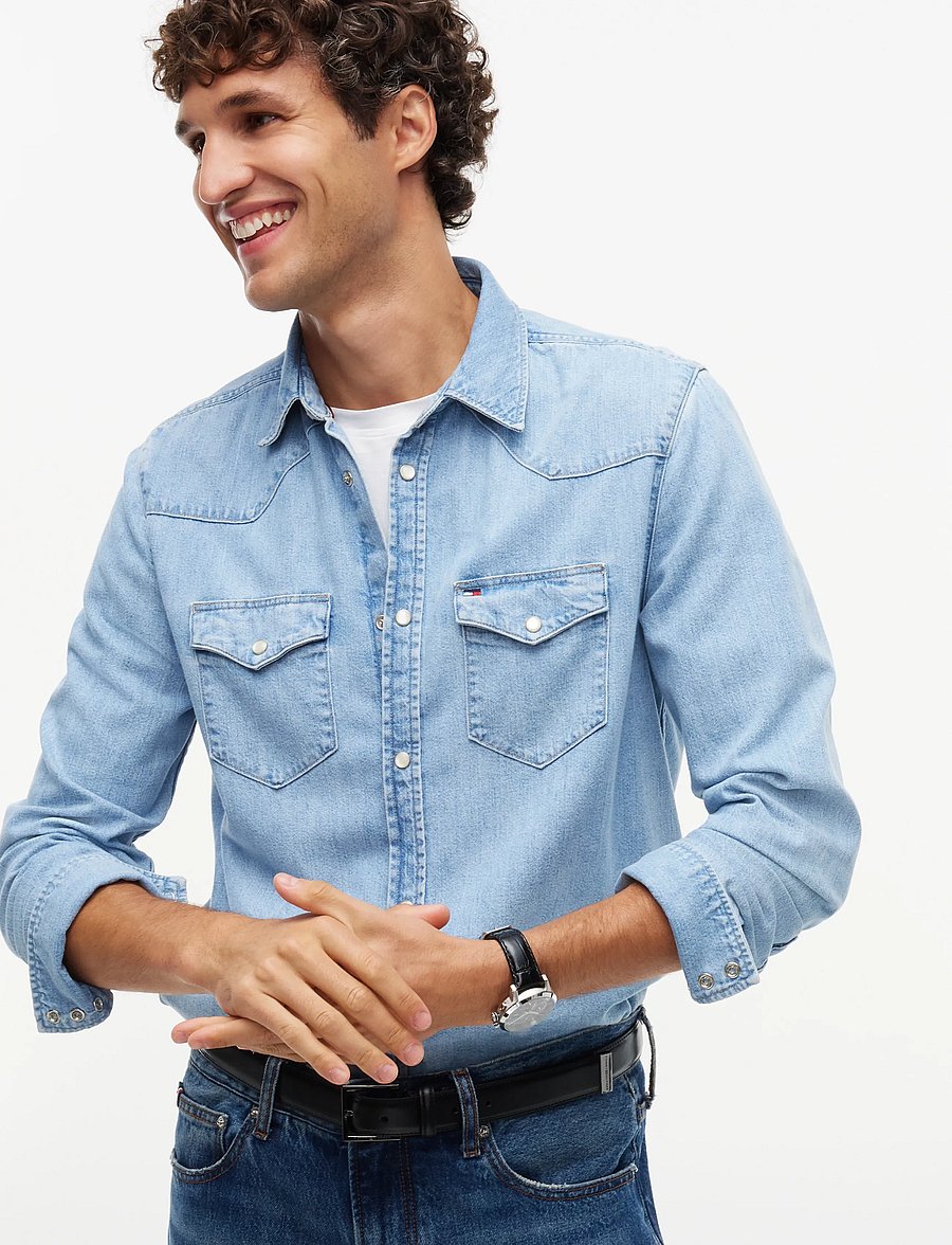 Tommy Hilfiger - WESTERN DENIM SHIRT CLOUDY BLUE - cloudy bue - 3