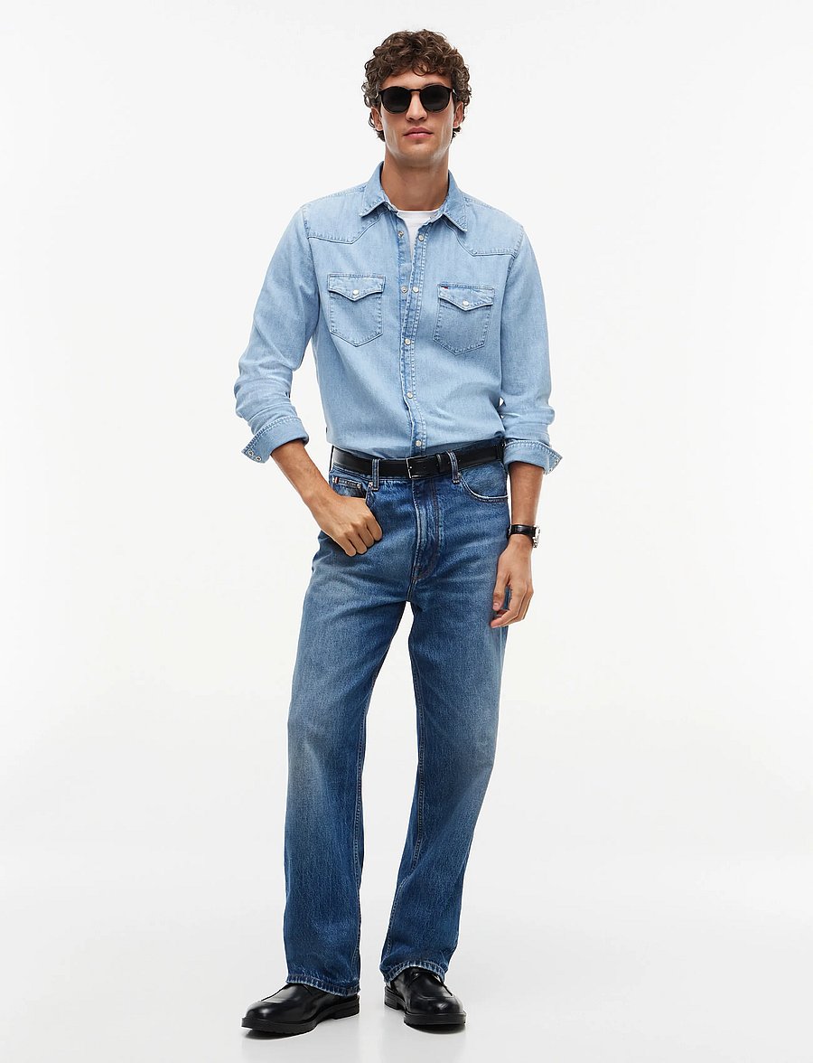 Tommy Hilfiger - WESTERN DENIM SHIRT CLOUDY BLUE - cloudy bue - 4