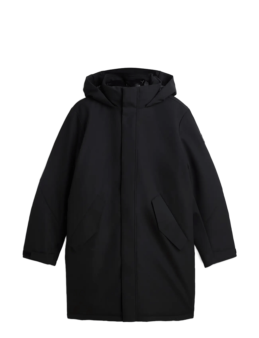 Tommy Hilfiger - TECH HOODED PADDED PARKA - parkas - black - 1
