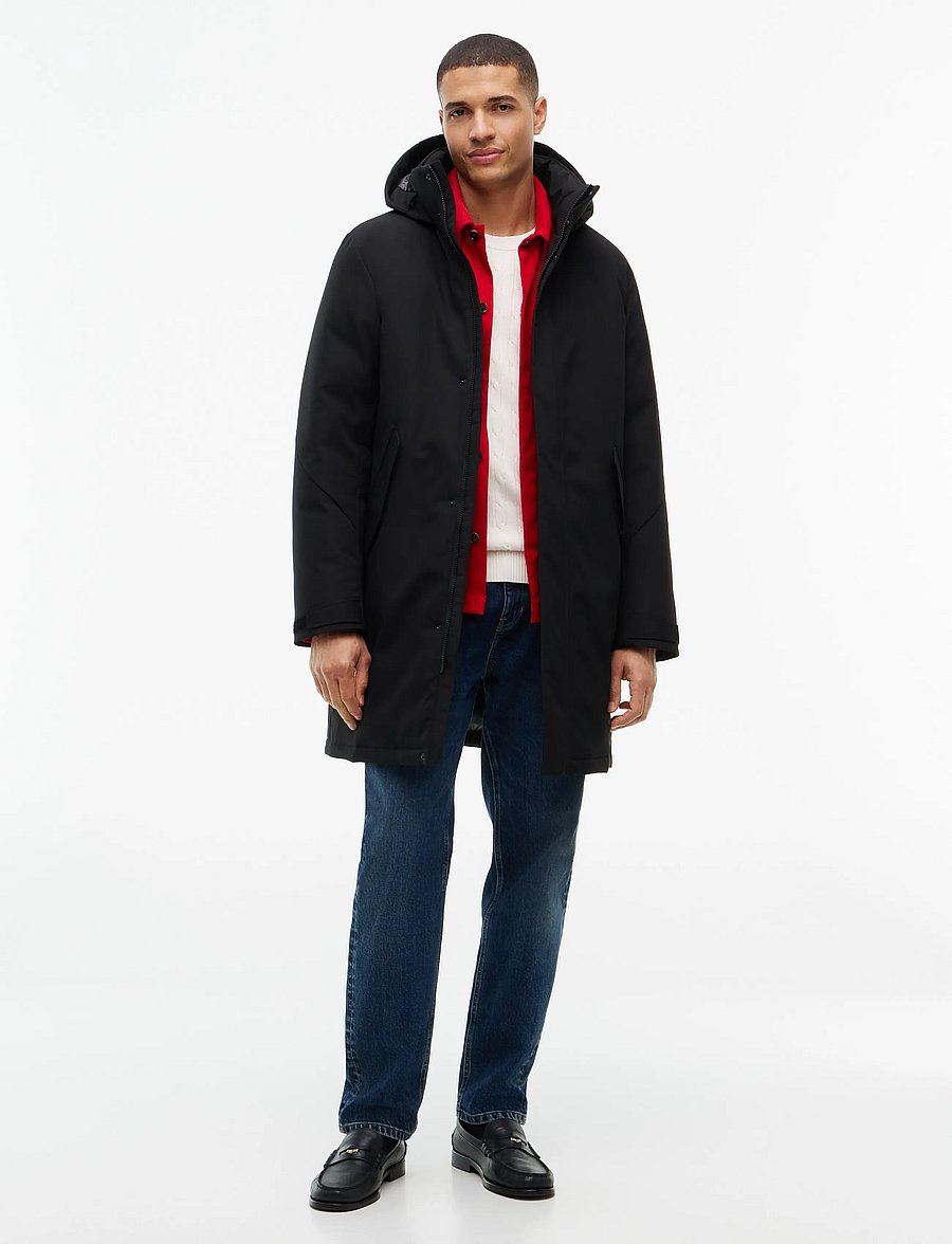 Tommy Hilfiger - TECH HOODED PADDED PARKA - parkas - black - 0