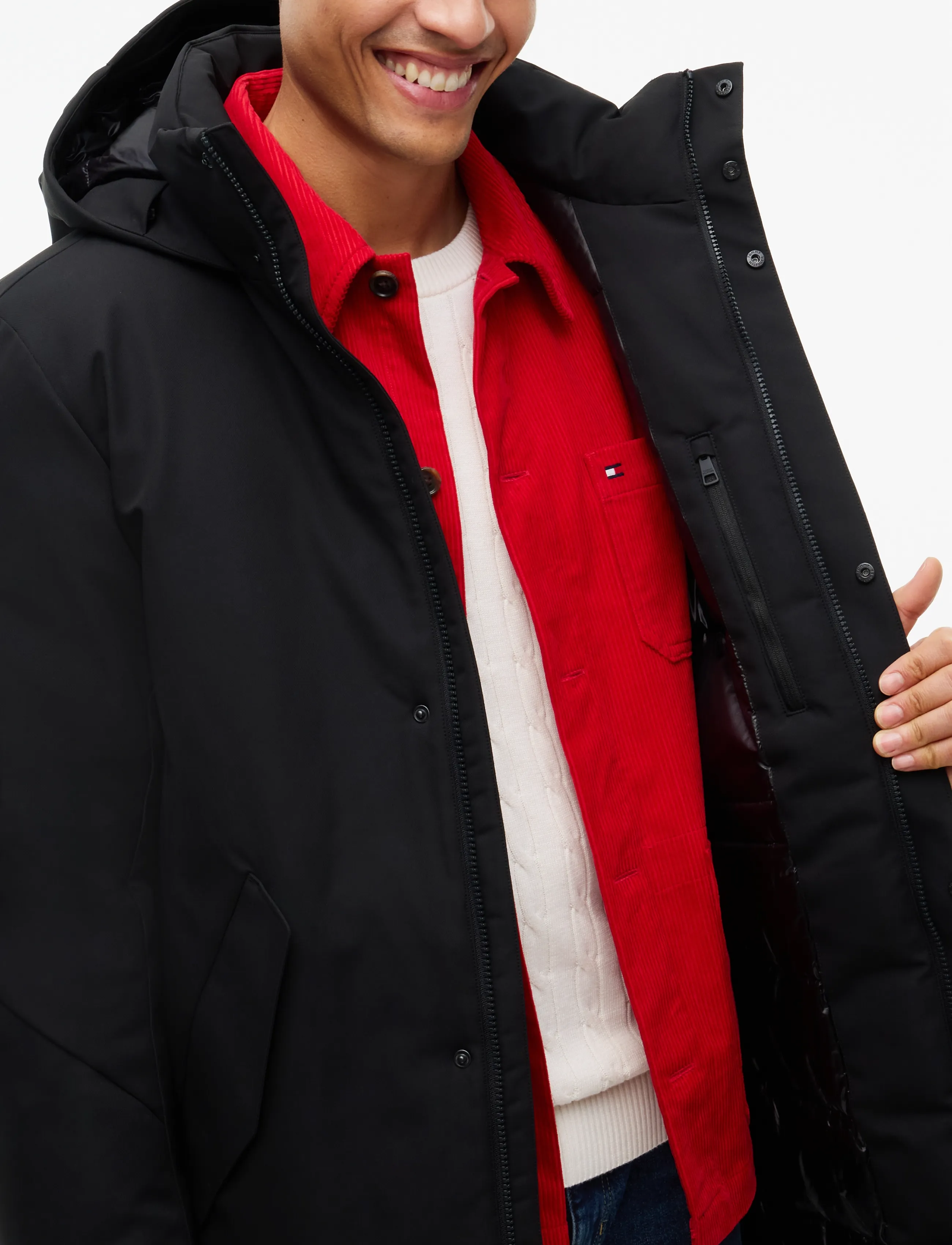 Tommy Hilfiger - TECH HOODED PADDED PARKA - parkas - black - 2