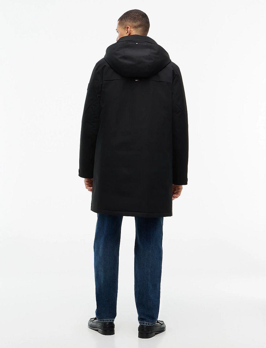 Tommy Hilfiger - TECH HOODED PADDED PARKA - parkas - black - 4