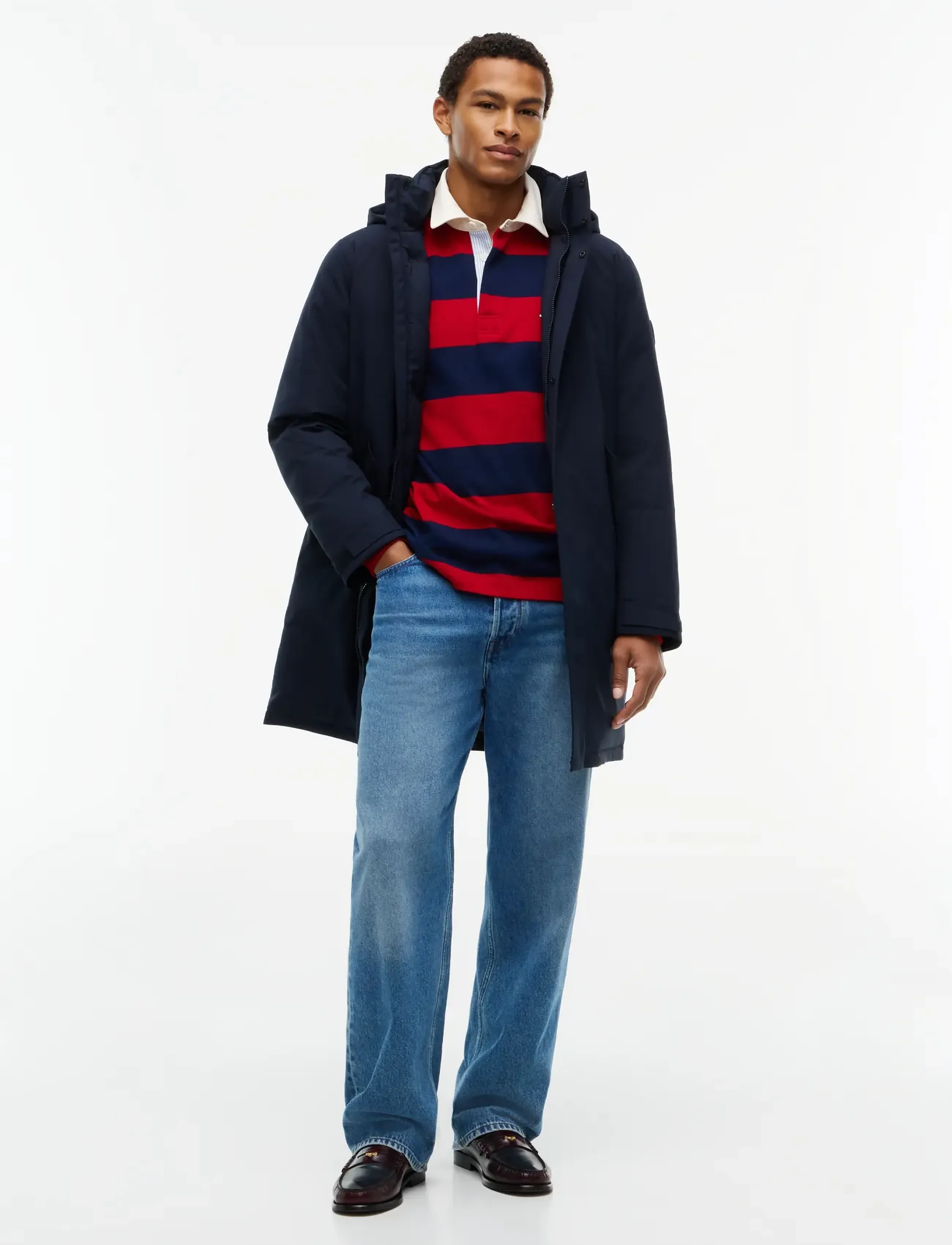 Tommy Hilfiger TECH HOODED PADDED PARKA - Kleidung - NAVY BLUE / navy