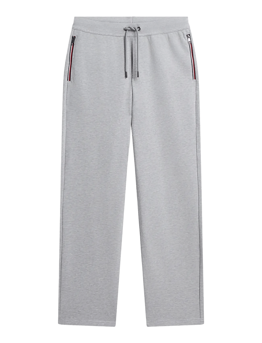 Tommy Hilfiger - RWB TIPPING REG TERRY PANT - osta olukorra järgi - light grey heather - 0