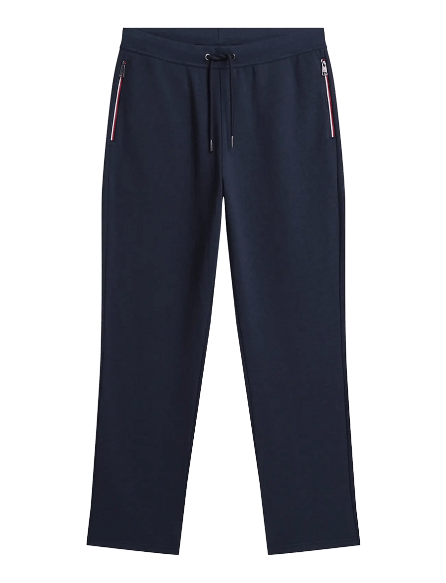 Tommy Hilfiger - RWB TIPPING REG TERRY PANT - nach anlass kaufen - navy blue heather - 1