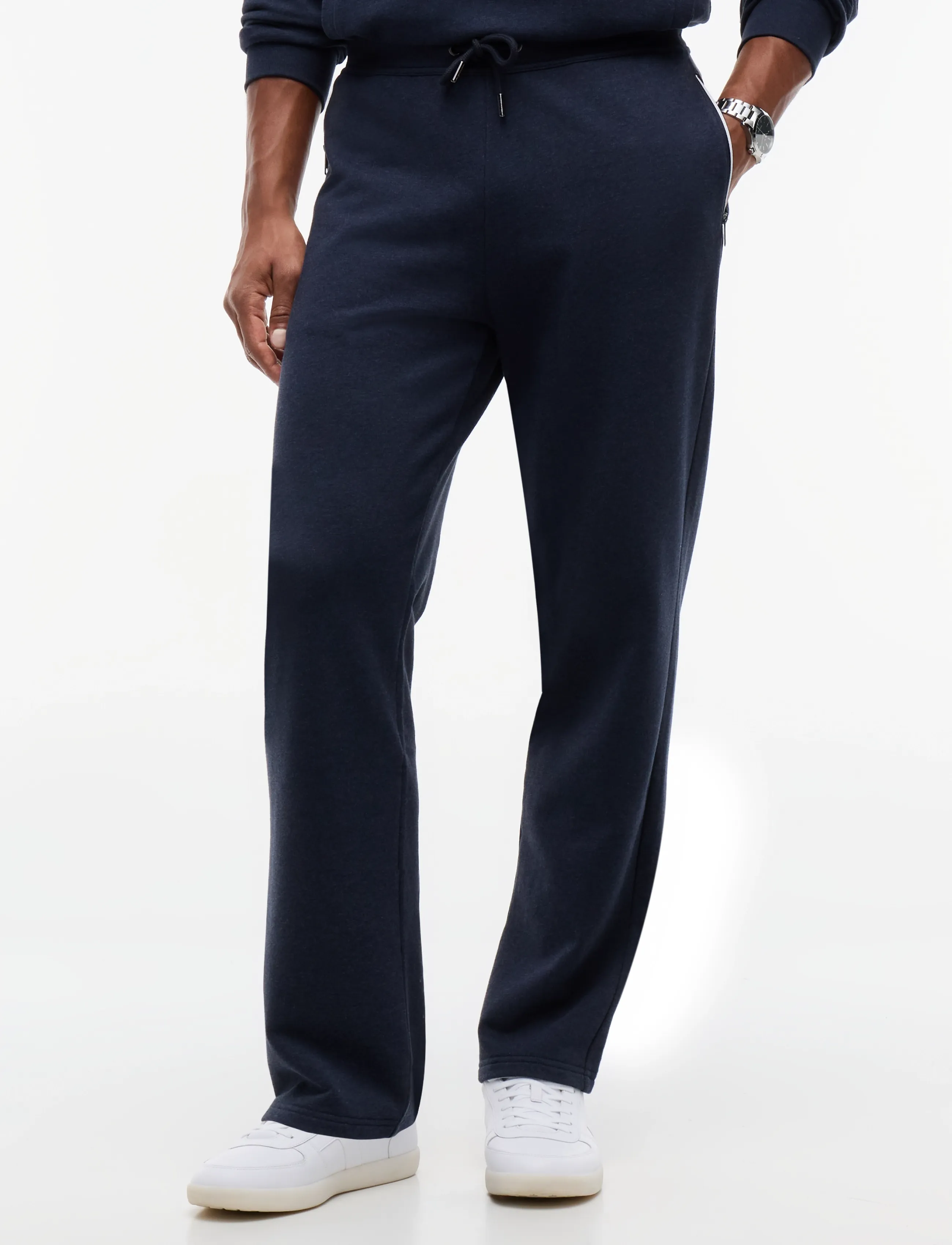Tommy Hilfiger RWB TIPPING REG TERRY PANT - Osta olukorra järgi - NAVY BLUE HEATHER / navy