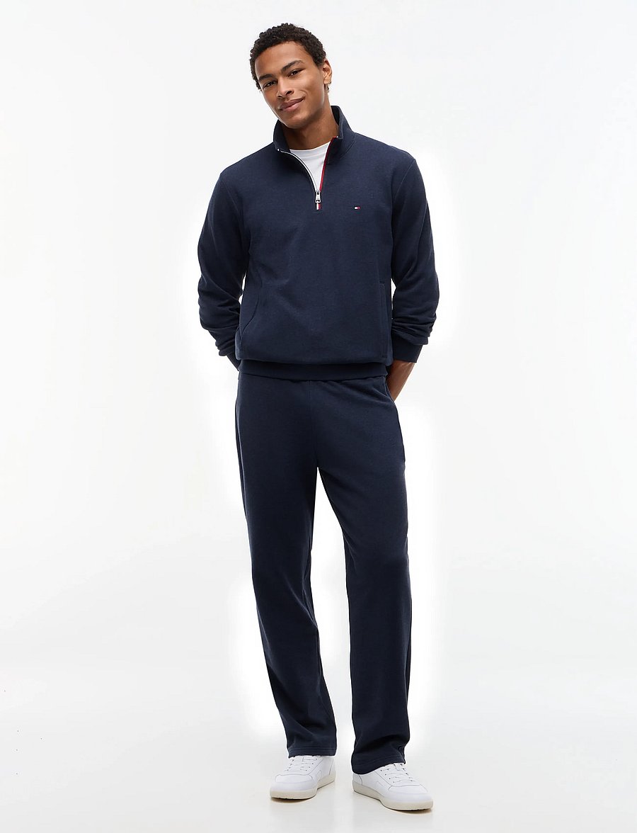 Tommy Hilfiger - RWB TIPPING REG TERRY PANT - nach anlass kaufen - navy blue heather - 3