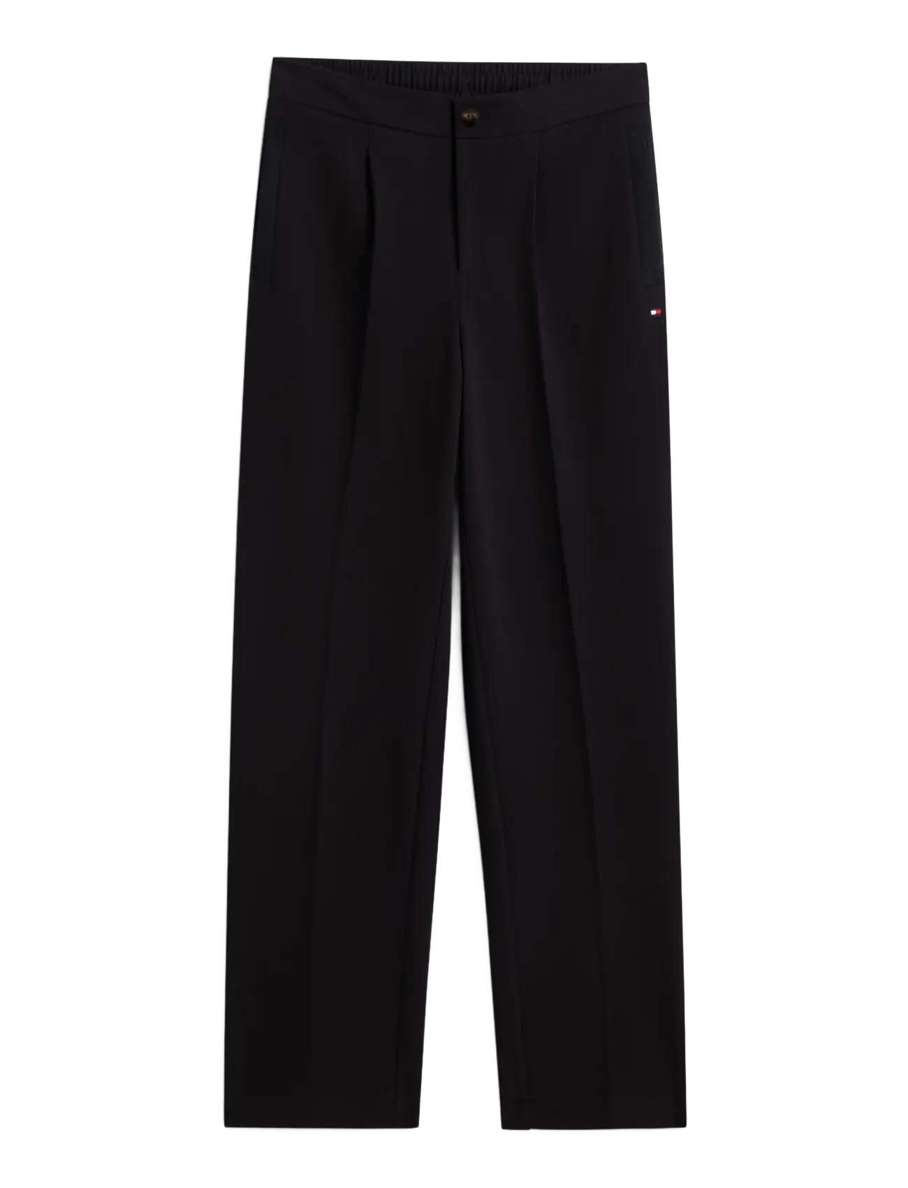Tommy Hilfiger MIX MEDIA REG SWEATPANT - Riided - BLACK / black