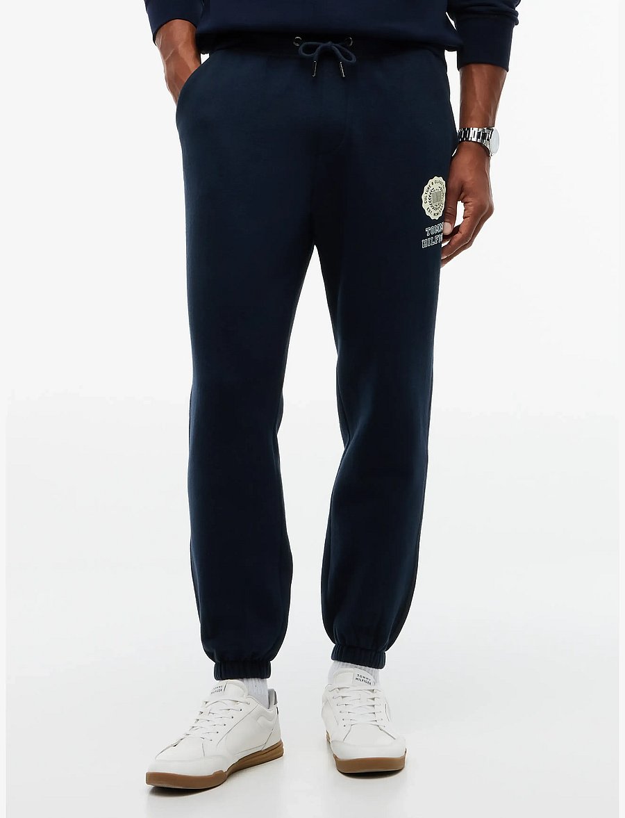 Tommy Hilfiger - GRAPHIC VARSITY ROUNDEL PANT - osta olukorra järgi - navy blue - 0