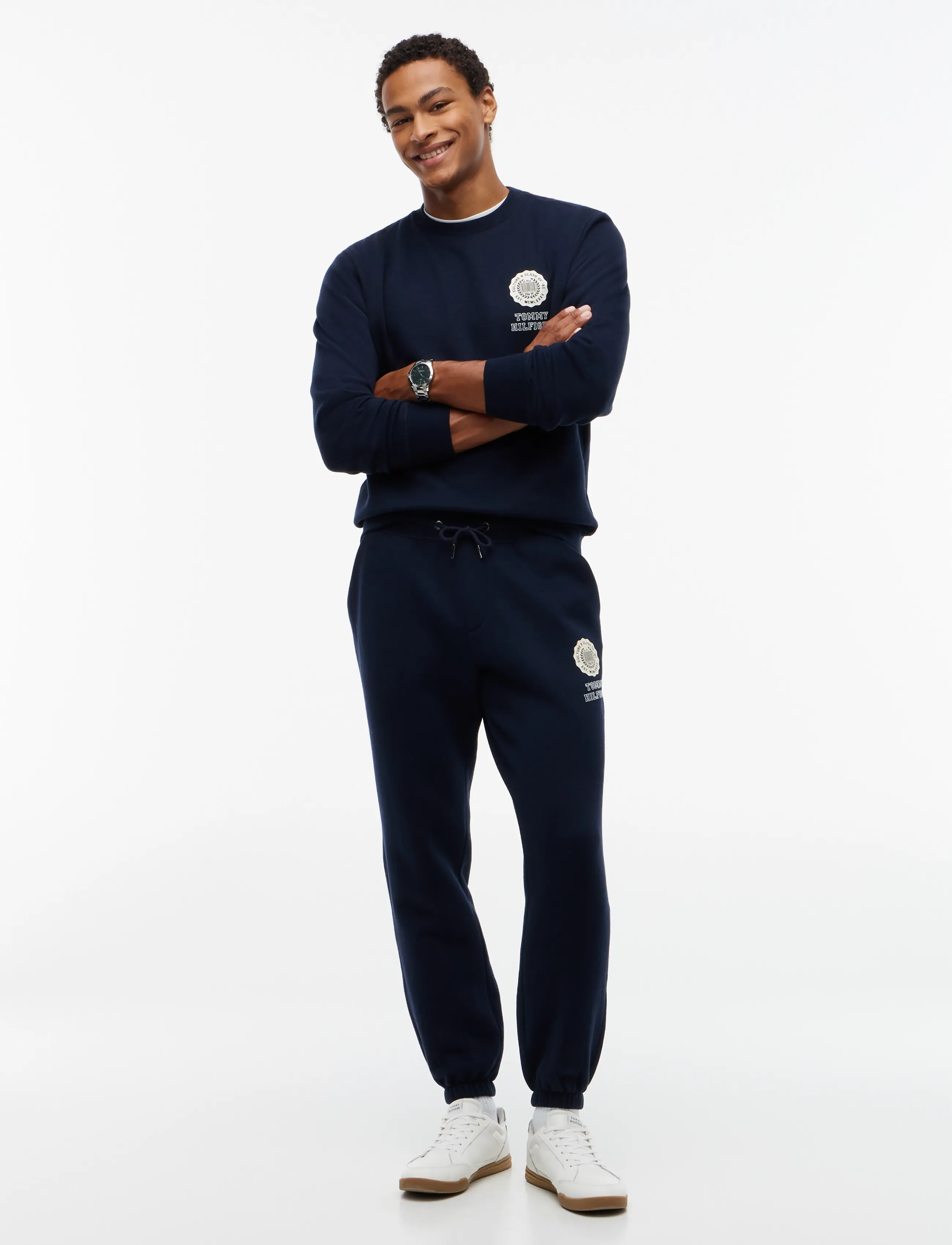 Tommy Hilfiger - GRAPHIC VARSITY ROUNDEL PANT - osta olukorra järgi - navy blue - 3