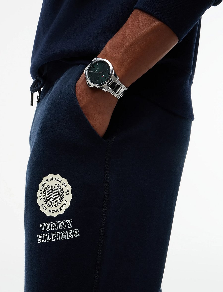 Tommy Hilfiger - GRAPHIC VARSITY ROUNDEL PANT - osta olukorra järgi - navy blue - 4