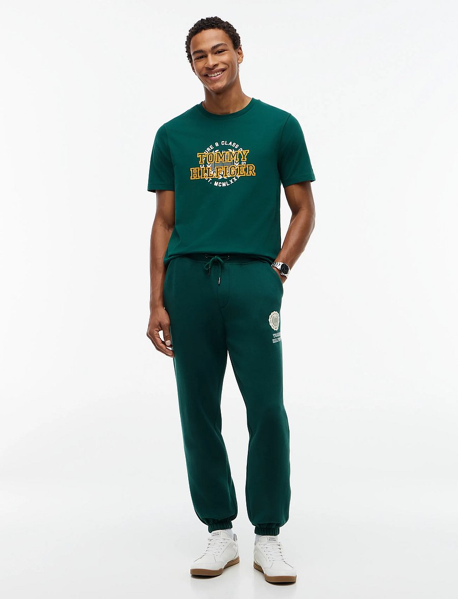Tommy Hilfiger - GRAPHIC VARSITY ROUNDEL PANT - osta olukorra järgi - ornamental green - 3