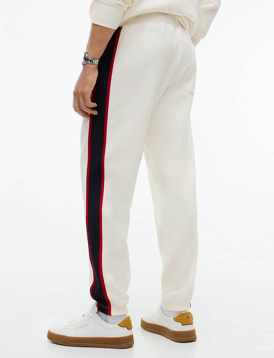 Tommy Hilfiger - RWB PIQUE H BAGDE REG PANT - shoppa efter tillfälle - ivory petal - 2