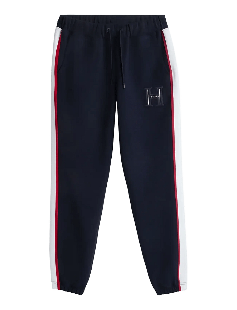 Tommy Hilfiger - RWB PIQUE H BAGDE REG PANT - nach anlass kaufen - navy blue - 1