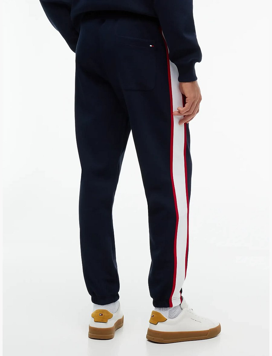Tommy Hilfiger - RWB PIQUE H BAGDE REG PANT - nach anlass kaufen - navy blue - 2