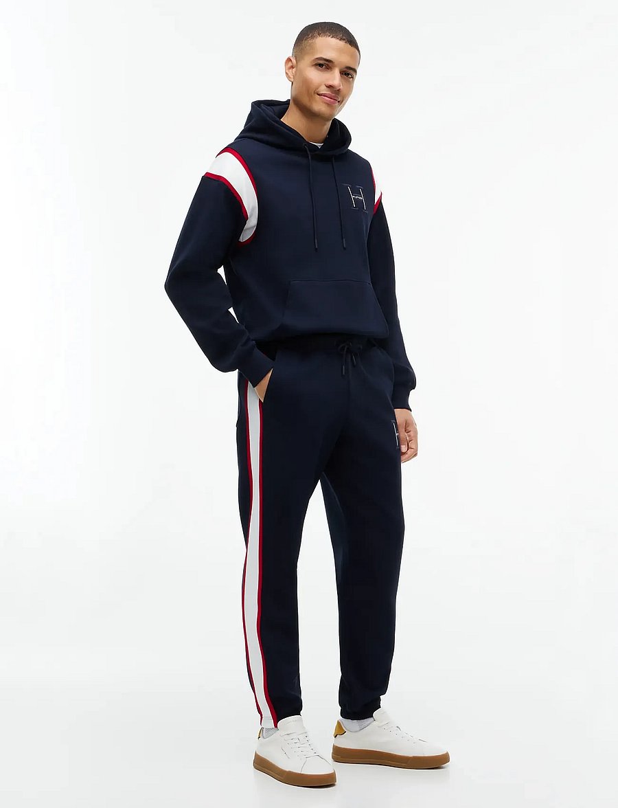 Tommy Hilfiger - RWB PIQUE H BAGDE REG PANT - nach anlass kaufen - navy blue - 3