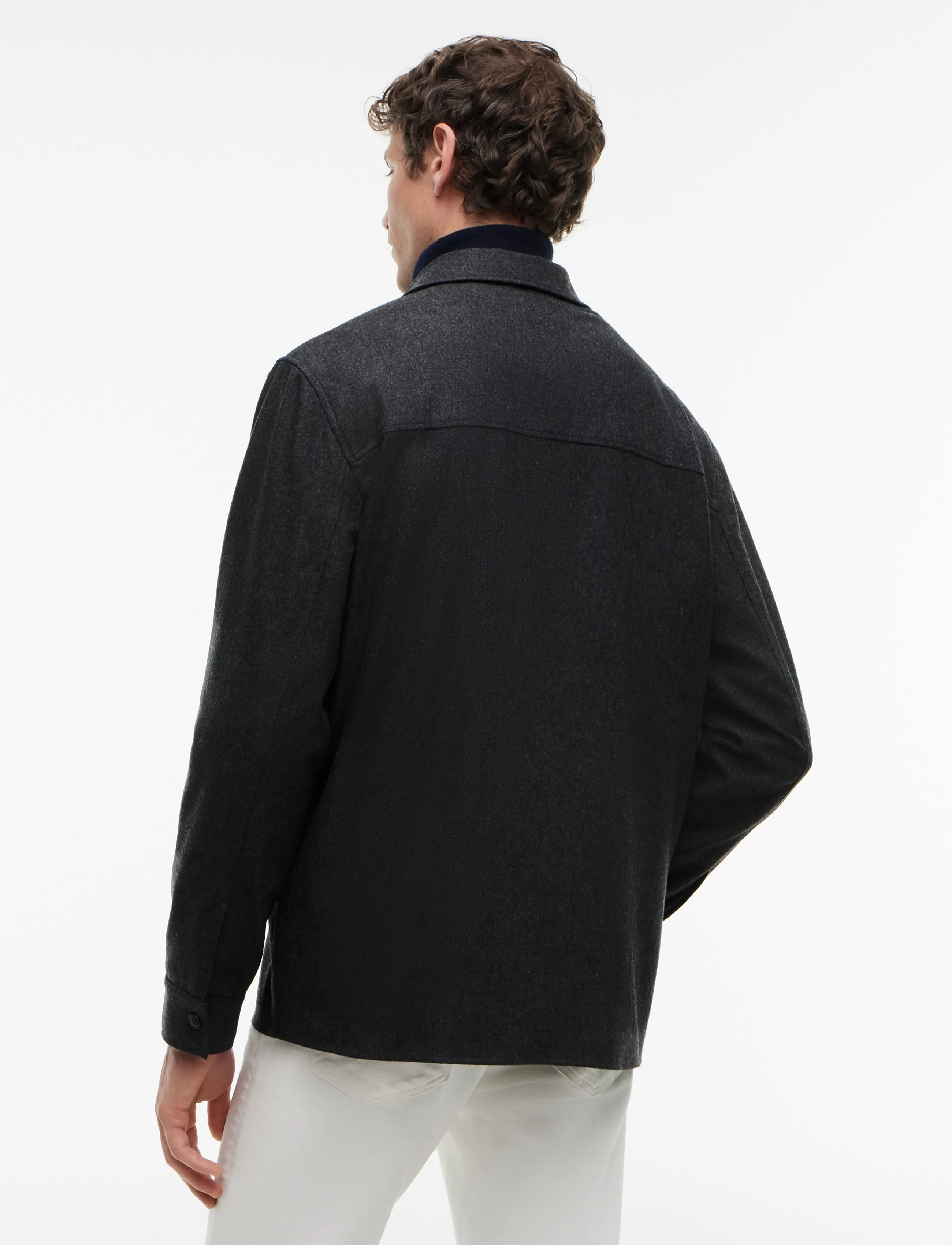 Tommy Hilfiger - NY FLANNEL OVERSHIRT - dark grey heather - 2