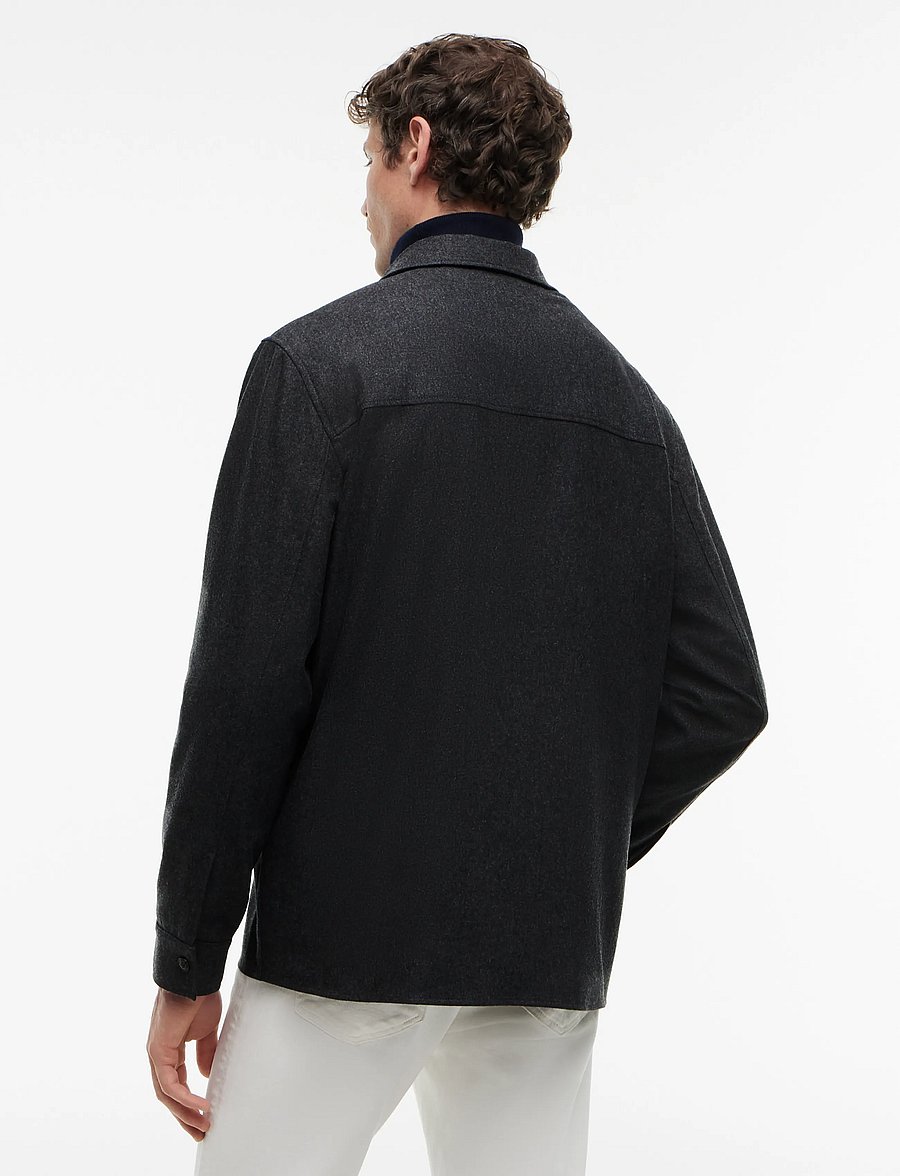 Tommy Hilfiger - NY FLANNEL OVERSHIRT - dark grey heather - 2
