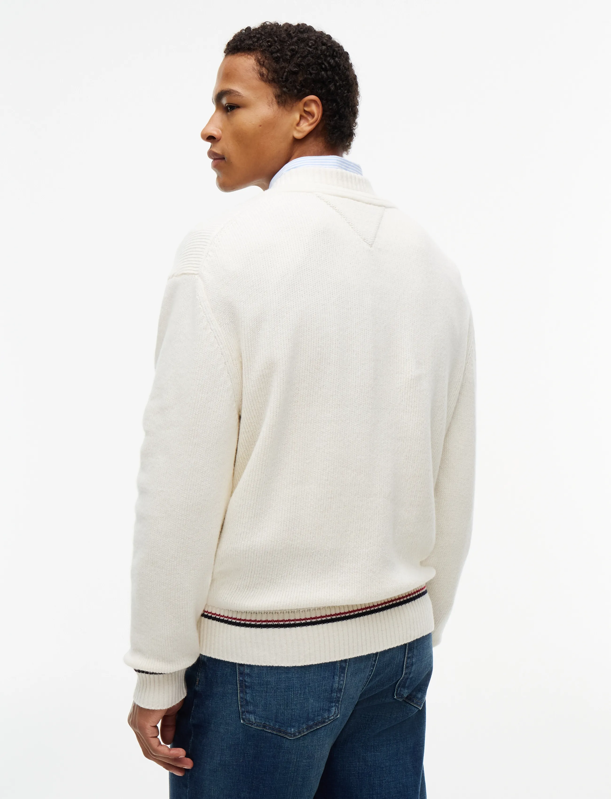 Tommy Hilfiger - NY EXPRESSIVE CRICKET SWEATER - ivory petal - 2