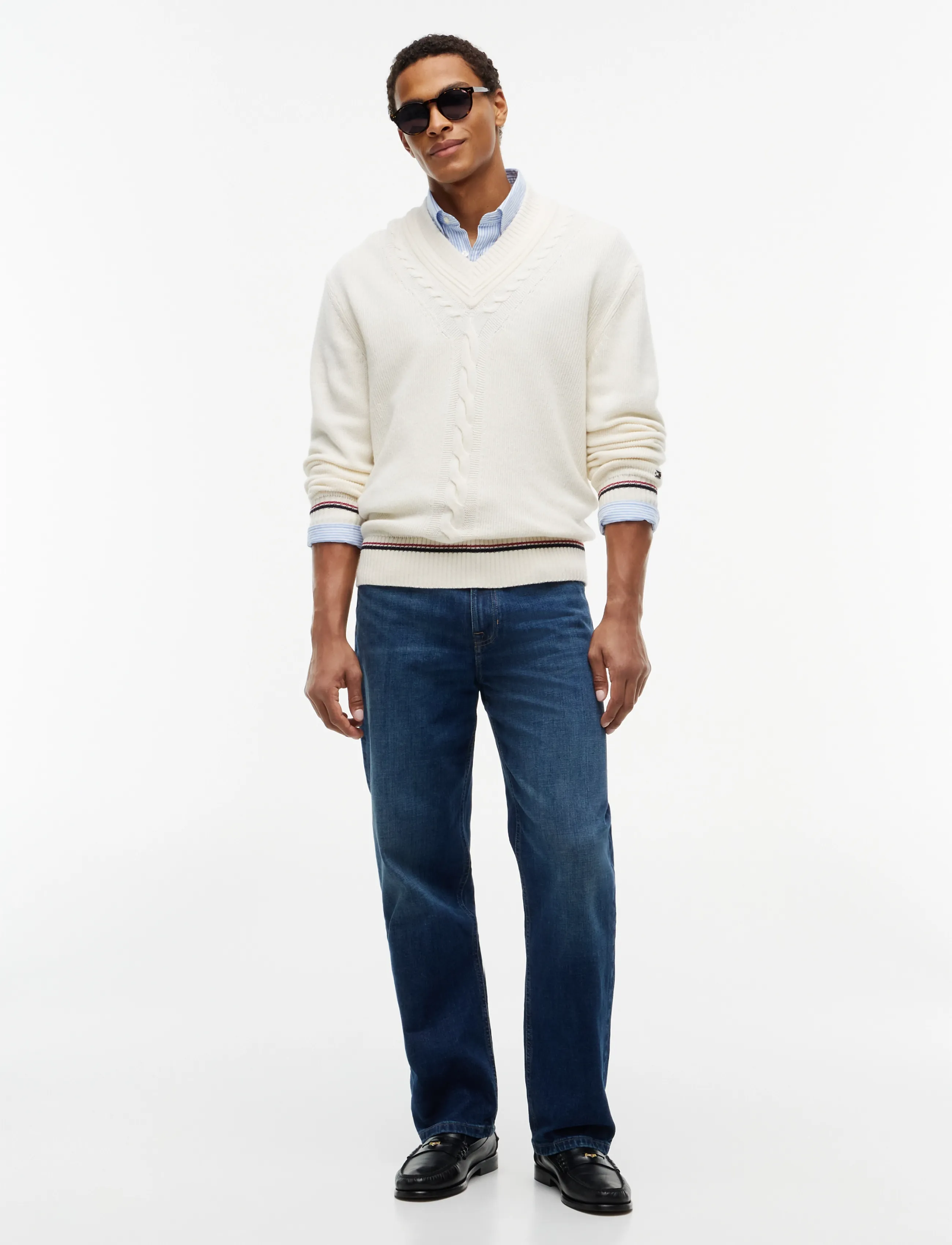 Tommy Hilfiger - NY EXPRESSIVE CRICKET SWEATER - ivory petal - 4