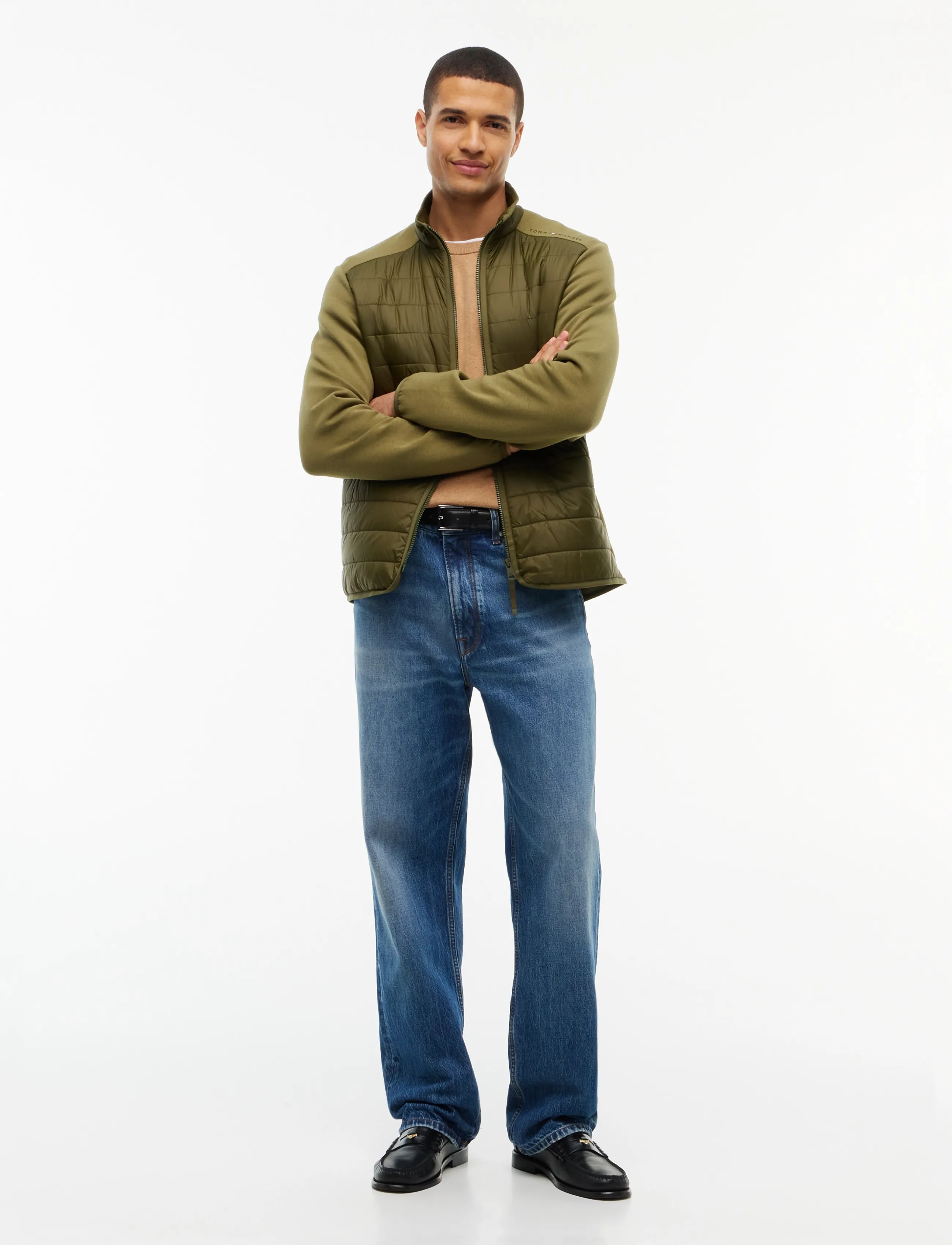 Tommy Hilfiger - MIXED MEDIA COLOR BLOCK ZT - hybrid-jacken - huntsman green   mash green - 4