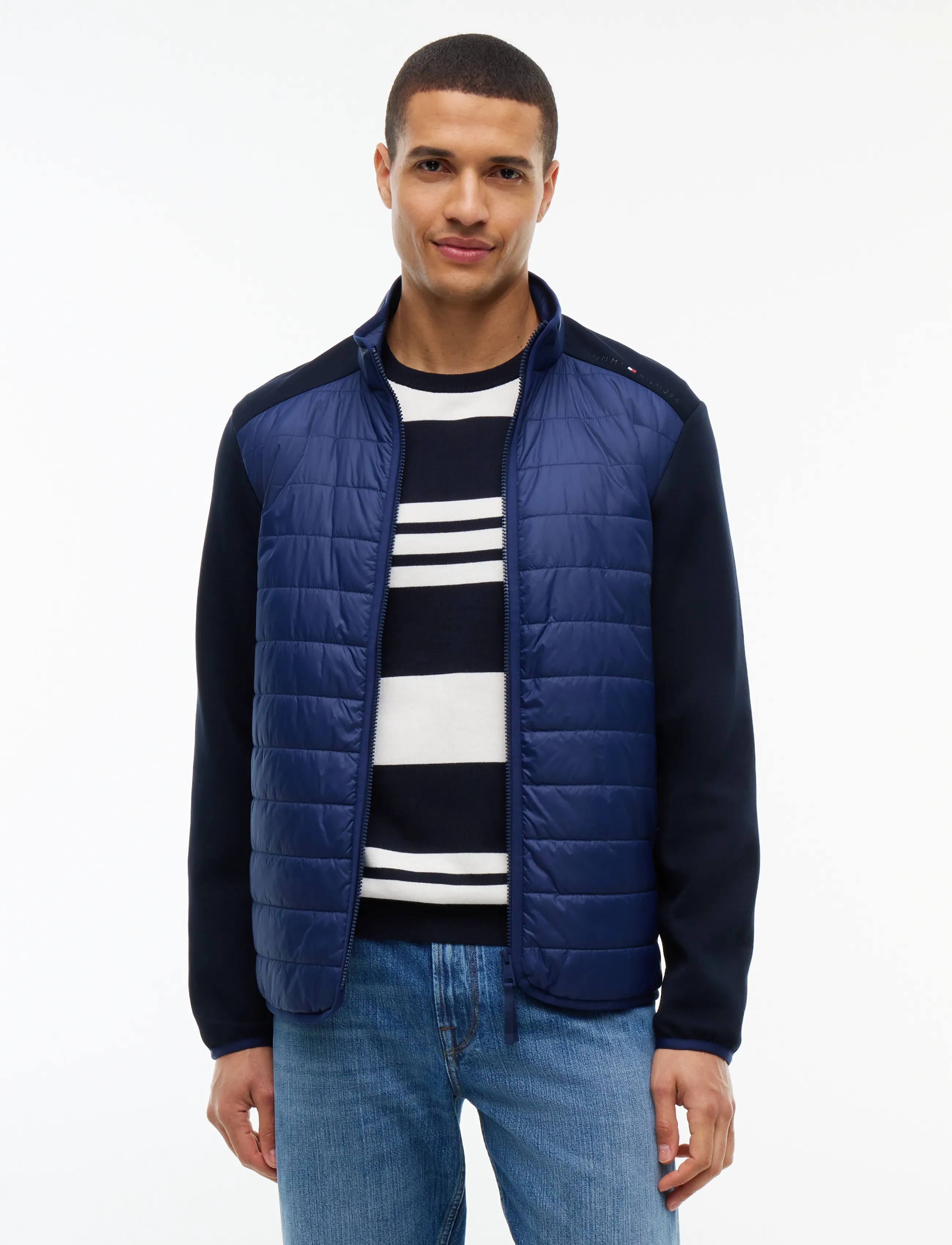 Tommy Hilfiger MIXED MEDIA COLOR BLOCK ZT - Forårsjakker - CARBON NAVY   NAVY BLUE / navy