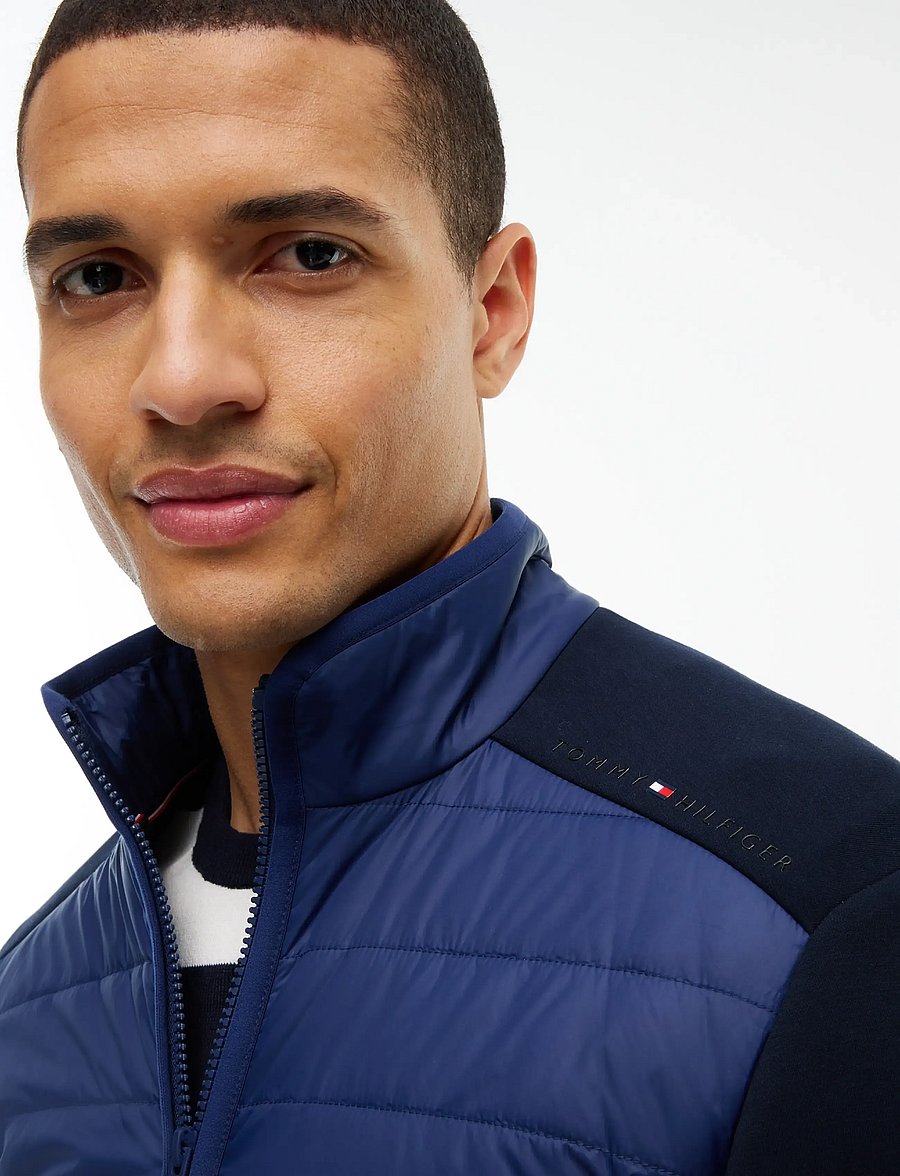 Tommy Hilfiger - MIXED MEDIA COLOR BLOCK ZT - hybrid-jacken - carbon navy navy blue - 3