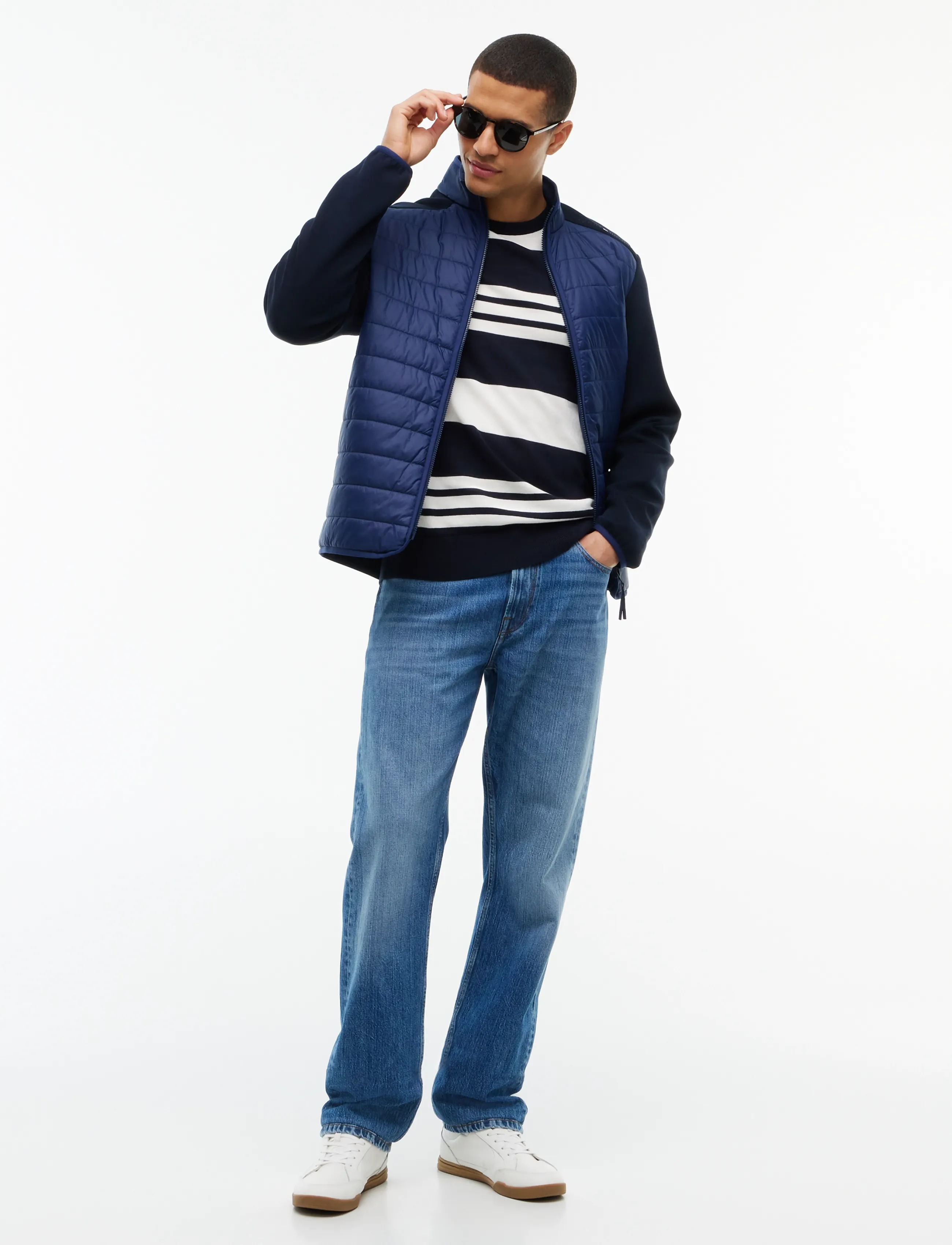 Tommy Hilfiger - MIXED MEDIA COLOR BLOCK ZT - hybrid-jacken - carbon navy   navy blue - 4