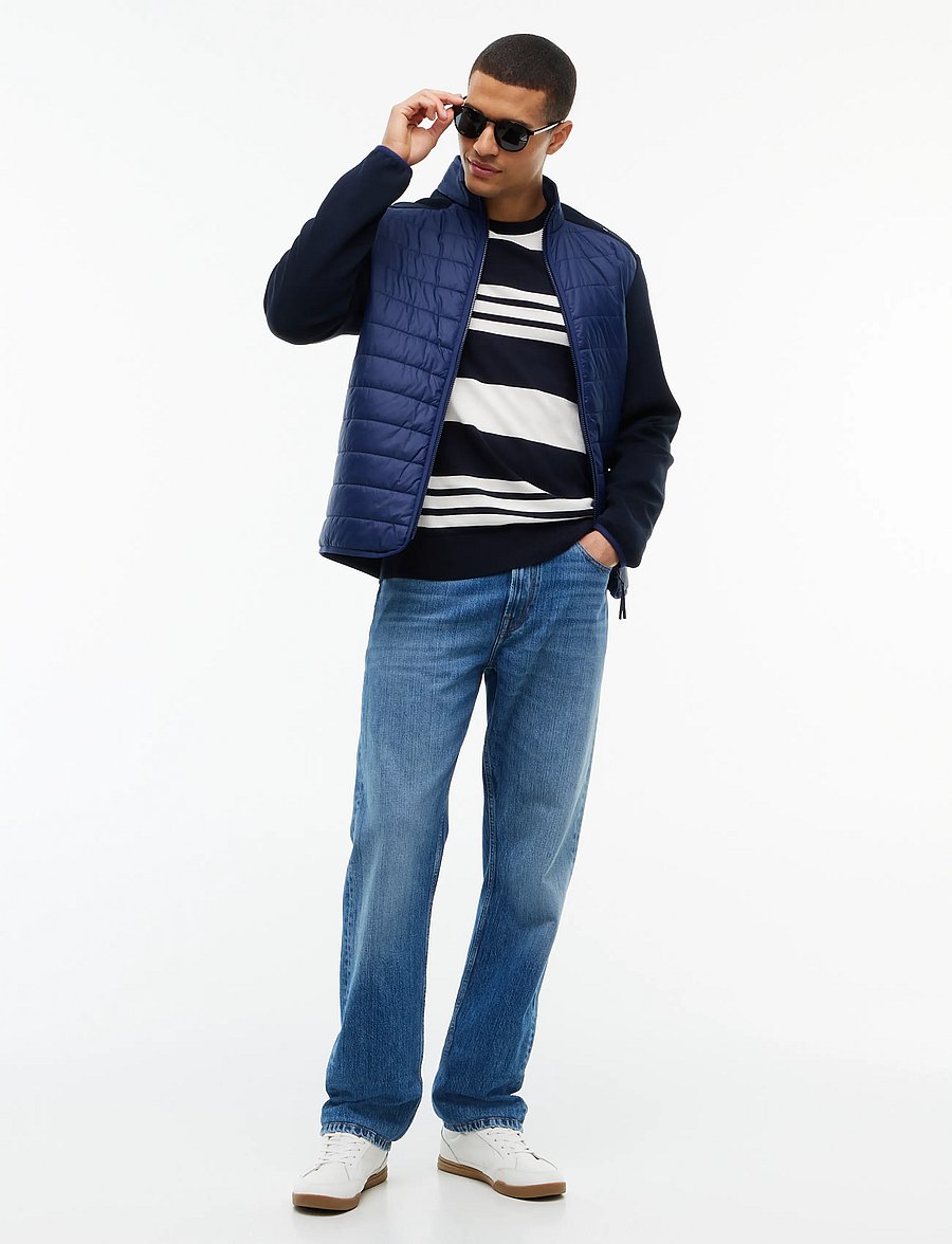 Tommy Hilfiger - MIXED MEDIA COLOR BLOCK ZT - hybrid-jacken - carbon navy navy blue - 4